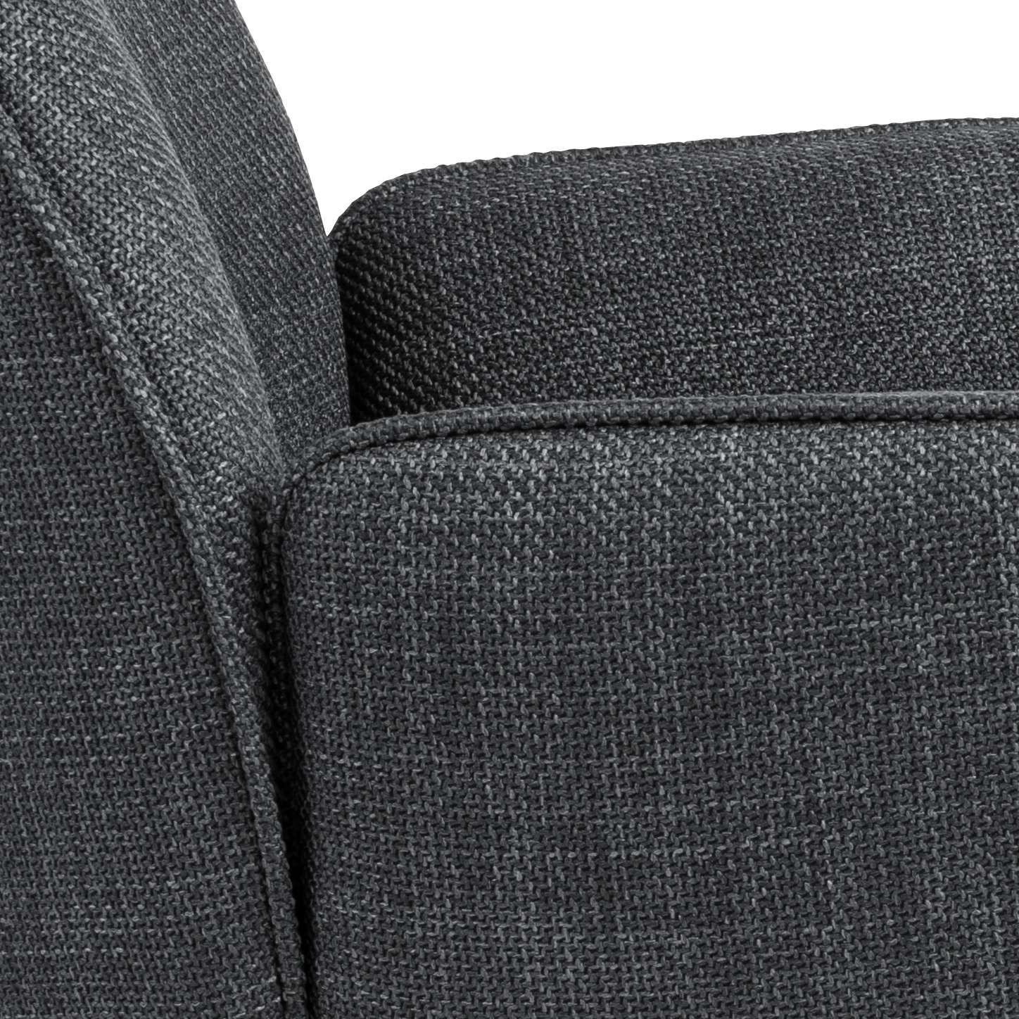 ACTONA GROUP Esszimmerstuhl »Glenda Armlehnstuhl, Polsterstuhl,«, Luxus-Microfaser, gepolstert, mit Armlehne, schwarze Stahlbeine, drehbar, 2er-Set