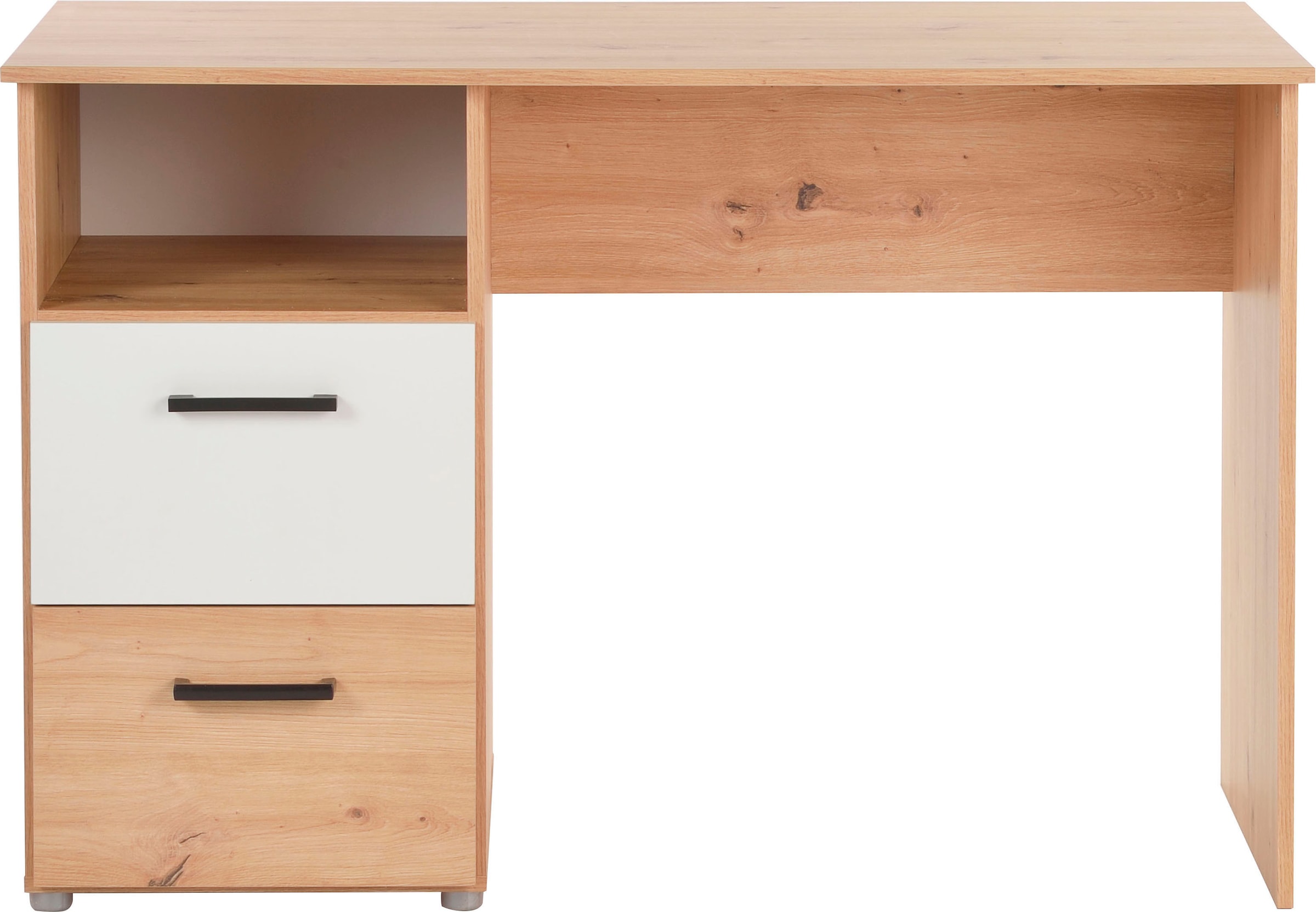 arthur berndt Jugendzimmer-Set »Jugendzimmer-Set »Bente« 5-teilig« 2tlg, 3tlg, 5tlg -Schrank, Bett, Schreibtisch, Sideboard, Standregal, 3 tlg. Artisan Oak Nb/Weiß