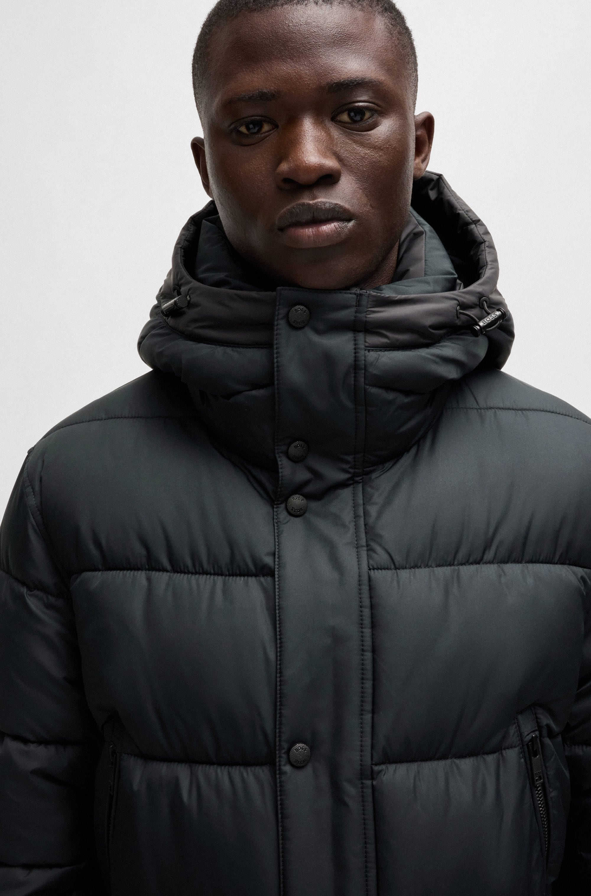 BOSS ORANGE Steppjacke »Omaris« mit Kapuze mit Reißverschlusstaschen