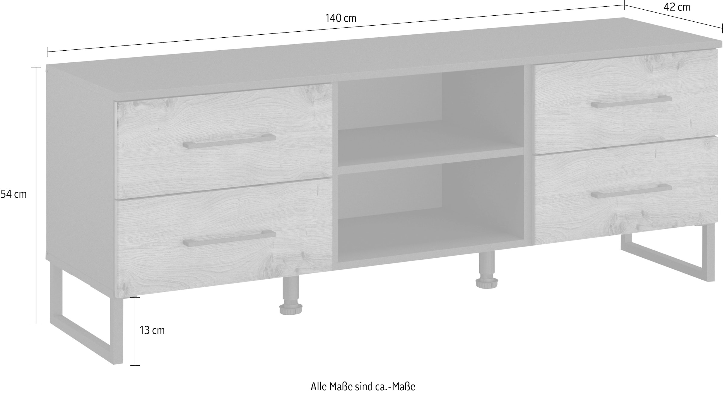 rauch Kombikommode »Holmes«, im modernen Industrial Style
