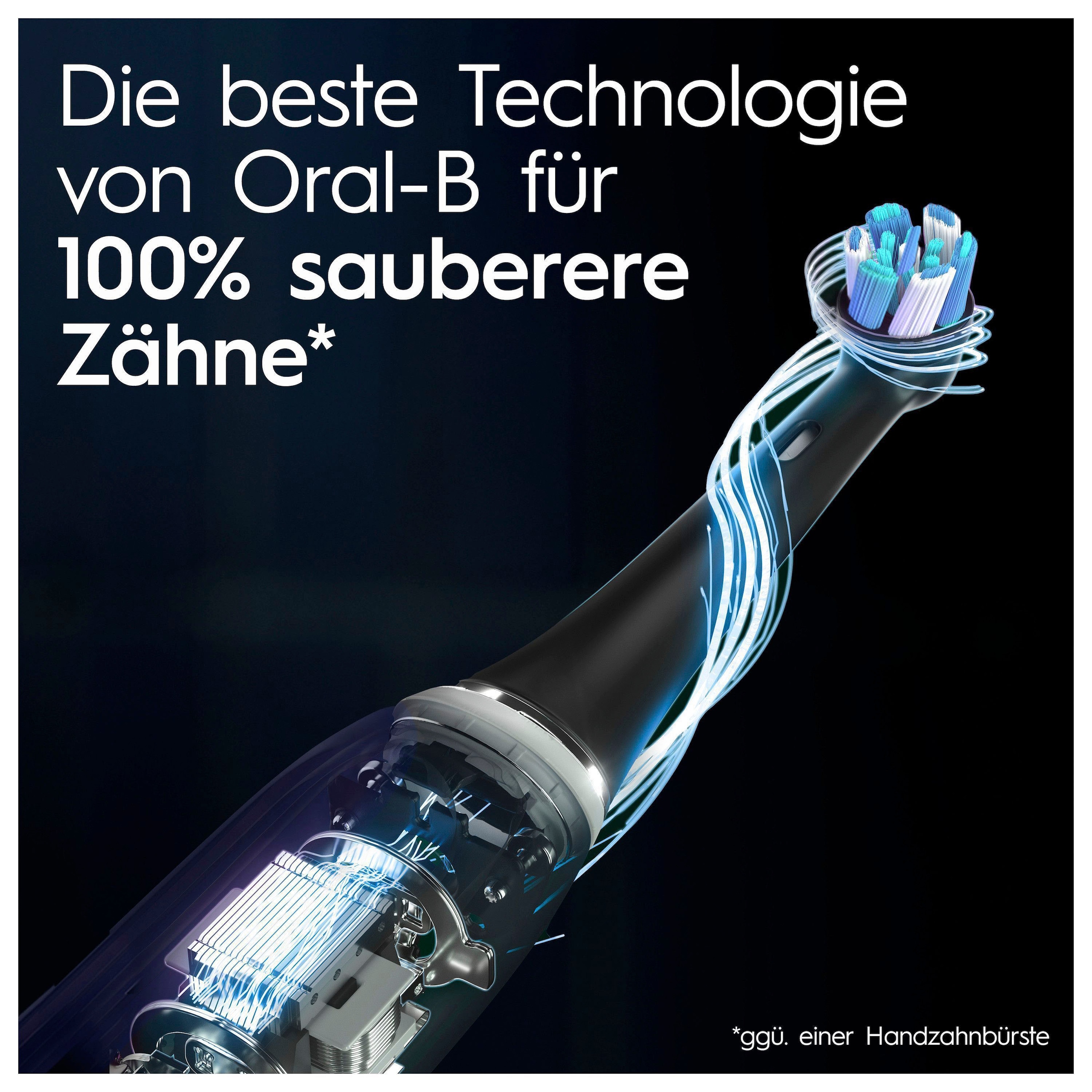 Oral-B Elektrische Zahnbürste »iO 10«, 5 St. Aufsteckbürsten, Magnet-Technologie, iOsense, 7 Putzmodi, Farbdisplay & Lade-Reiseetui