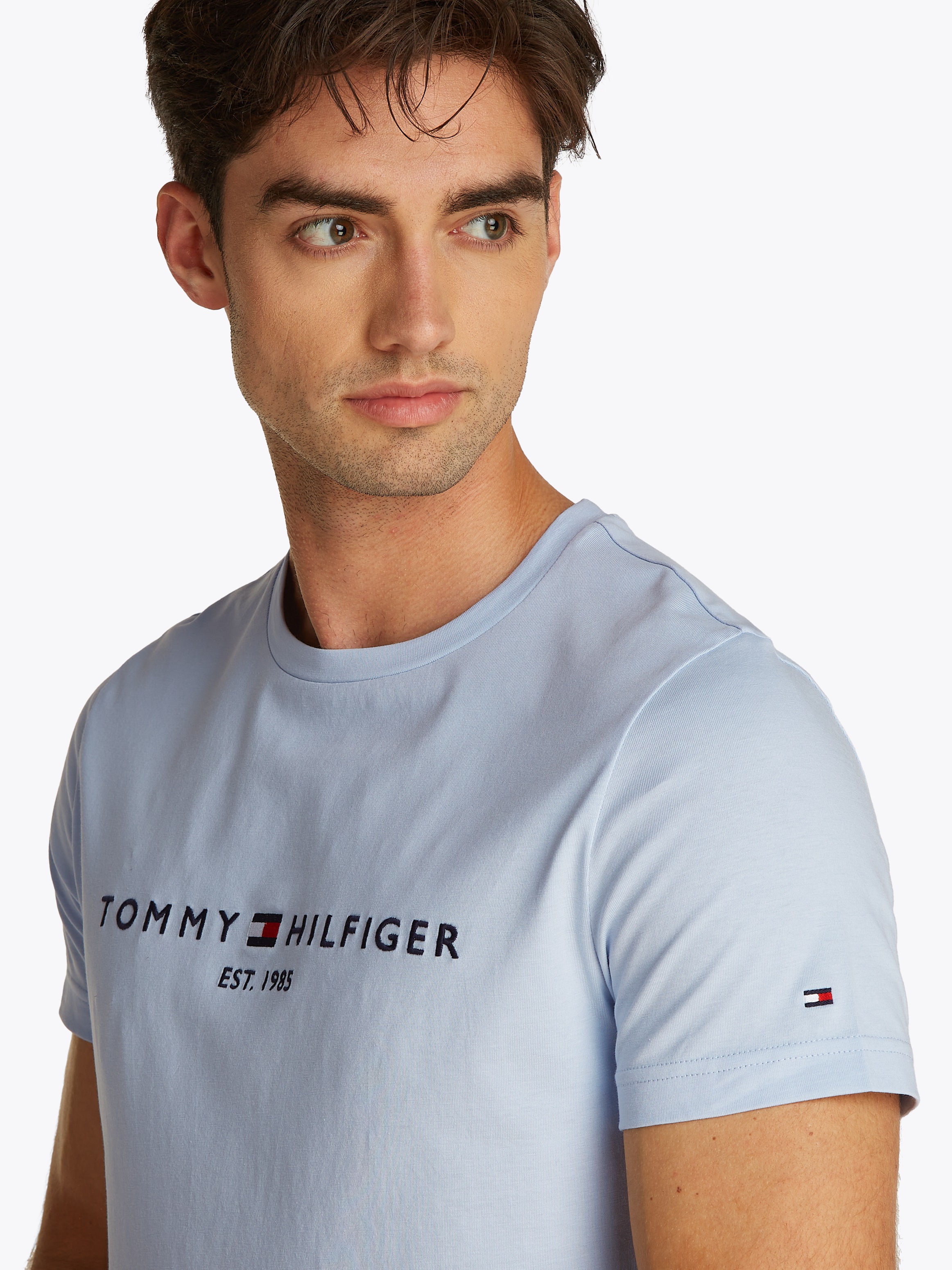 Tommy Hilfiger T-Shirt »TOMMY LOGO TEE«, aus reiner Baumwolle