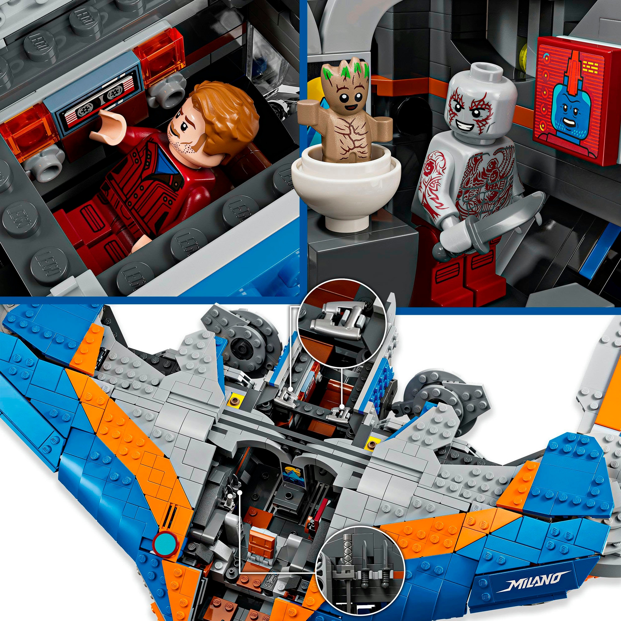 LEGO® Konstruktionsspielsteine »Guardians of the Galaxy: Die Milano (76286), LEGO Super Heroes«, (2090 St.), Made in Europe