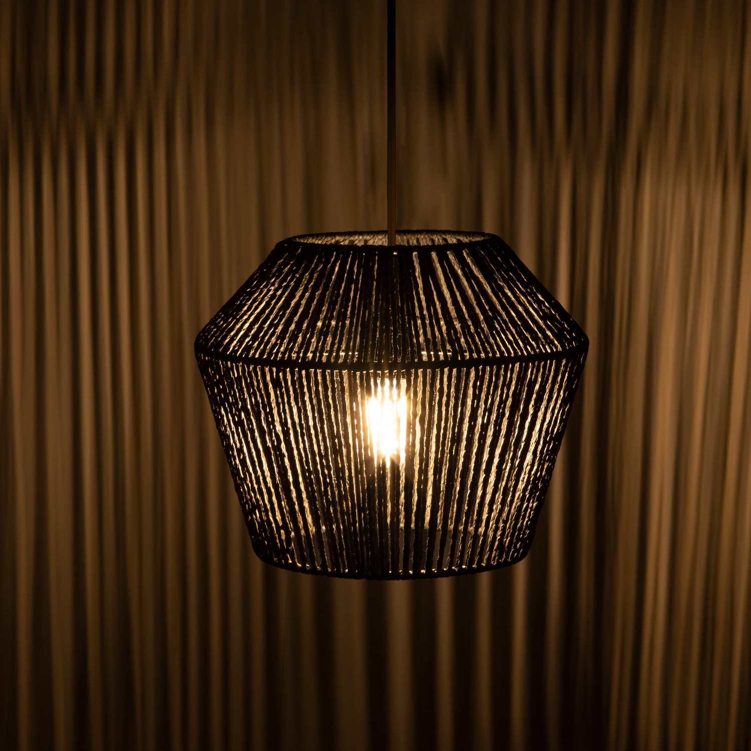 Paco Home Pendelleuchte »Pinto«, 1 flammig, Leuchtmittel E27 | ohne Leuchtmittel, Deckenlampe aus Aluminium und Papier, Ø Schirm ca. 33 cm, Fassung E27