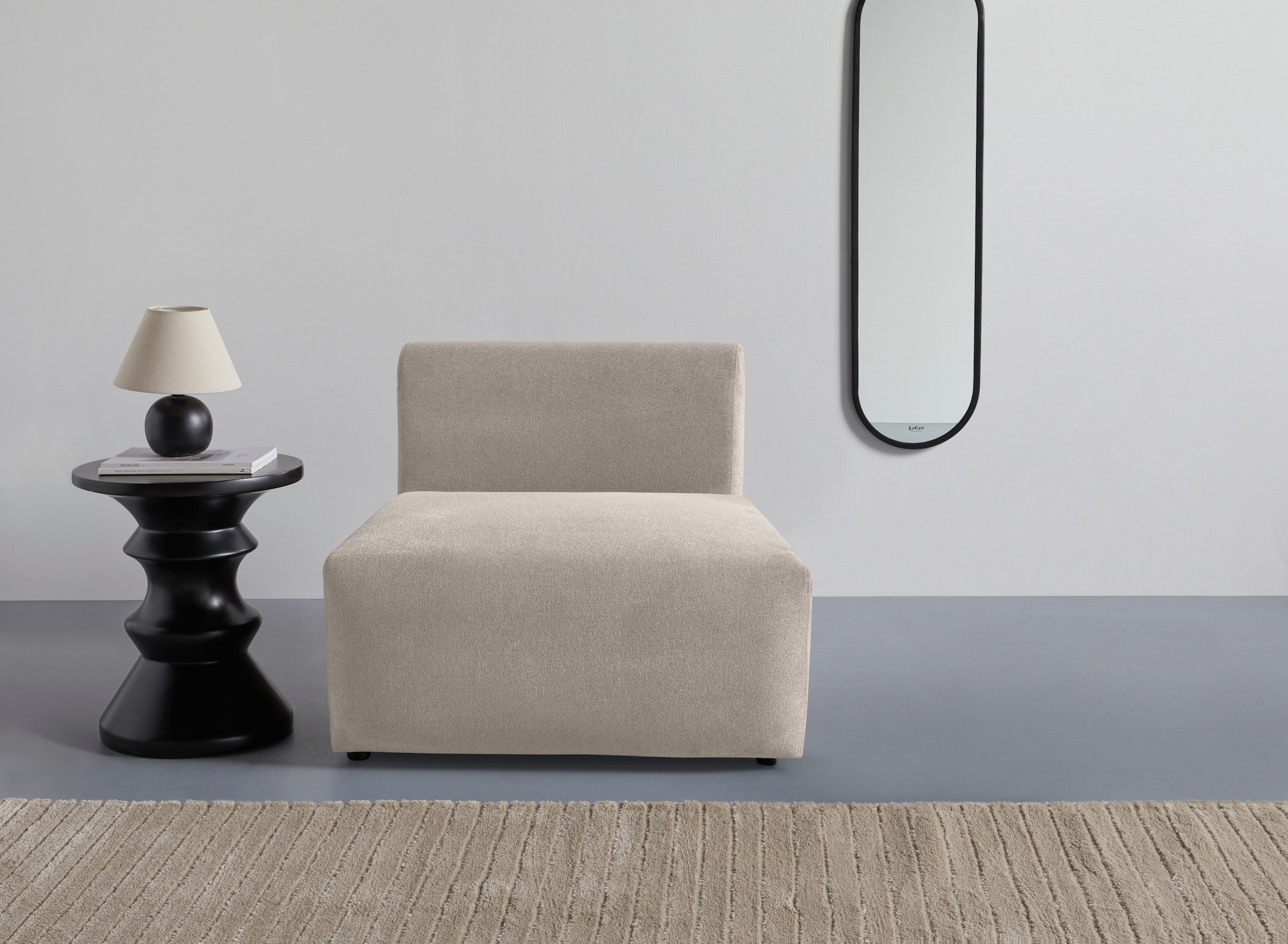 LeGer Home by Lena Gercke Sessel »LYZA Sofa-Mittelelement, Maße B/T/H: 76/96/74 cm« als Modul oder separat verwendbar, für individuelle Zusammenstellung