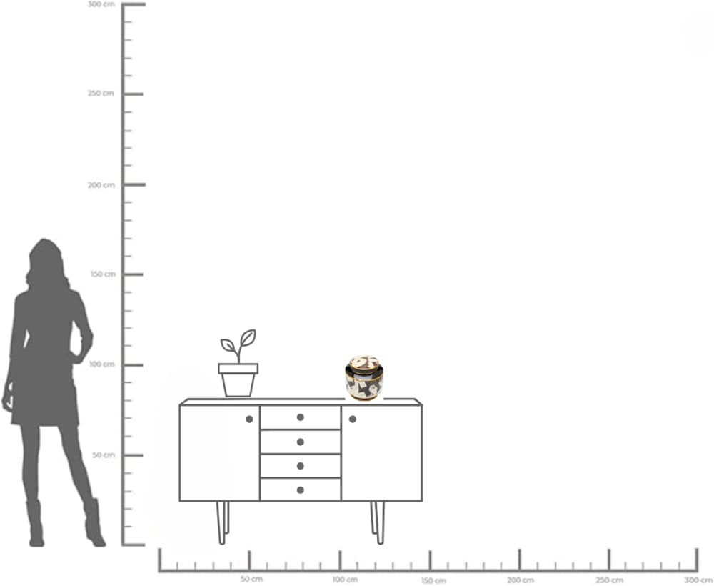 Kare Design Aufbewahrungsdose »Dekodose La Spezia, Durchmesser 22 cm« ideal für Schmuck, Schlüssel, Kleingeld, Haargummis u.a. Kleinteile