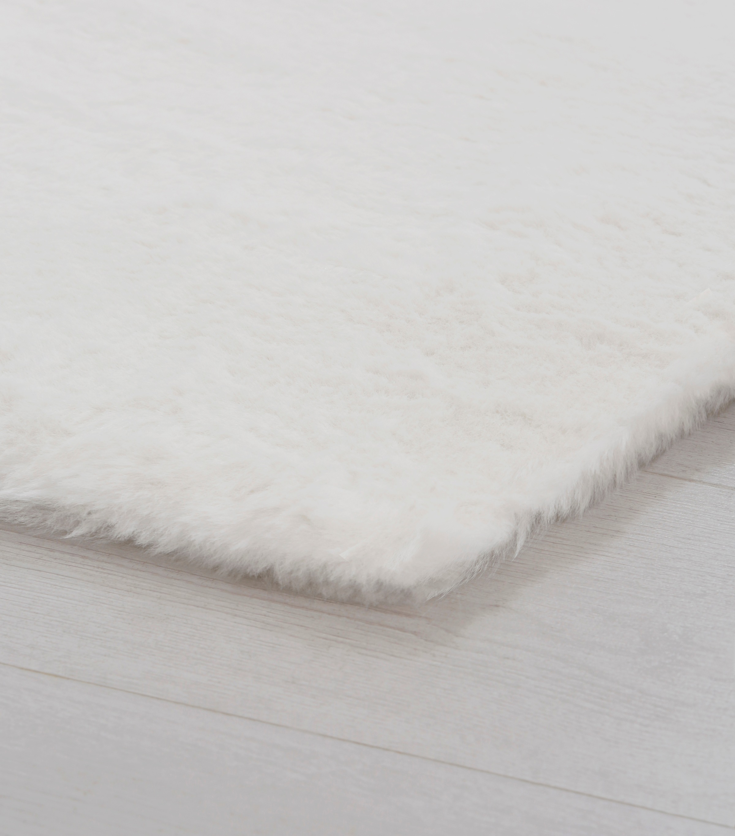 my home Fellteppich »Rabbit«, rechteckig, 42 mm Höhe, besonders weich dank Microfaser, flauschiges Kunstfell, Kaninchenfell-Haptik, fußbodenheizungsgeeignet, pflegeleicht, Läufer, Teppiche für Wohnzimmer, Schlafzimmer, Diele, Flur
