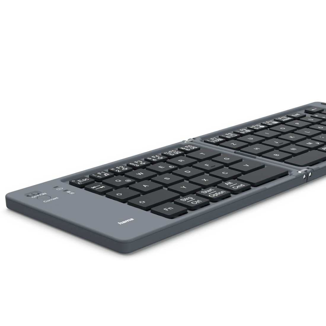 Hama Ultra-Slim-Bluetooth-Tastatur »Faltbare Tastatur (Mini-Tastatur Bluetooth, Wireless, für Tablet/iPad)« (Multimedia-Tasten) kompakt, universell einsetzbar, robust