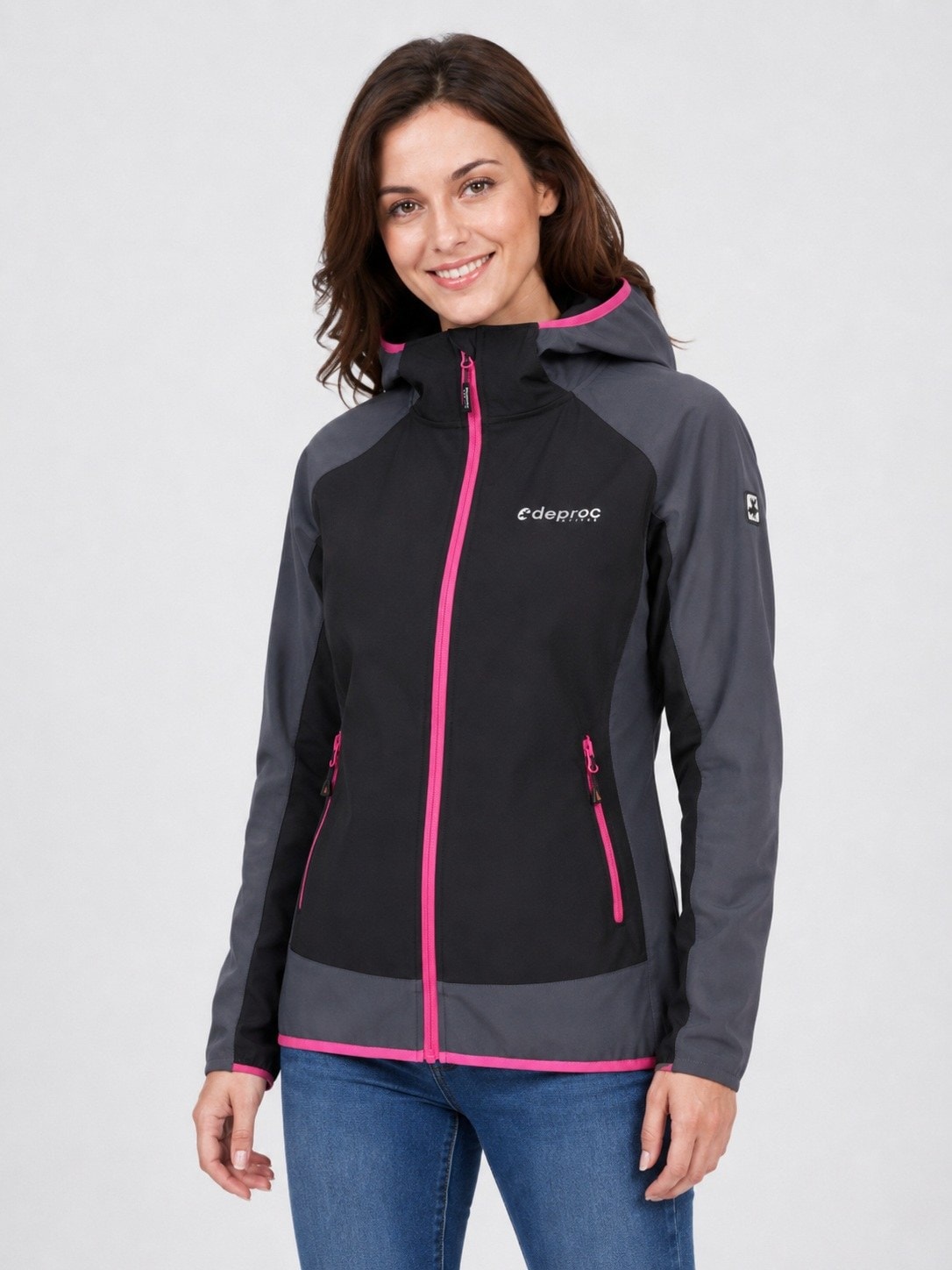 DEPROC Active Softshelljacke »XLight CAVELL Women« mit Kapuze auch in Großen Größen erhältlich