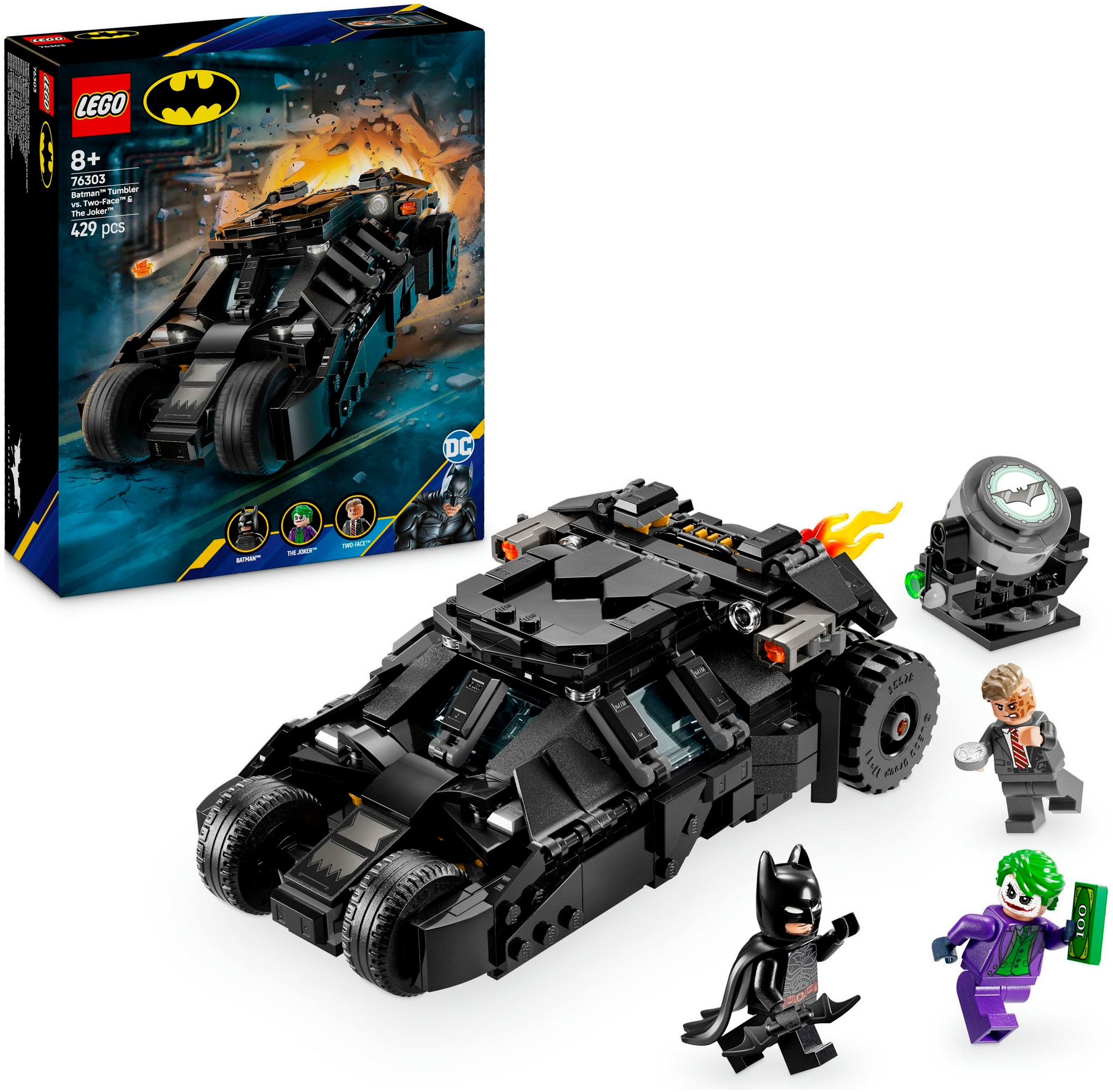 LEGO® Konstruktionsspielsteine »Ba™an™ Tumbler vs. Two-Face™ & The Joker™ (76303), LEGO Super Heroes«, (429 St.), Made in Europe