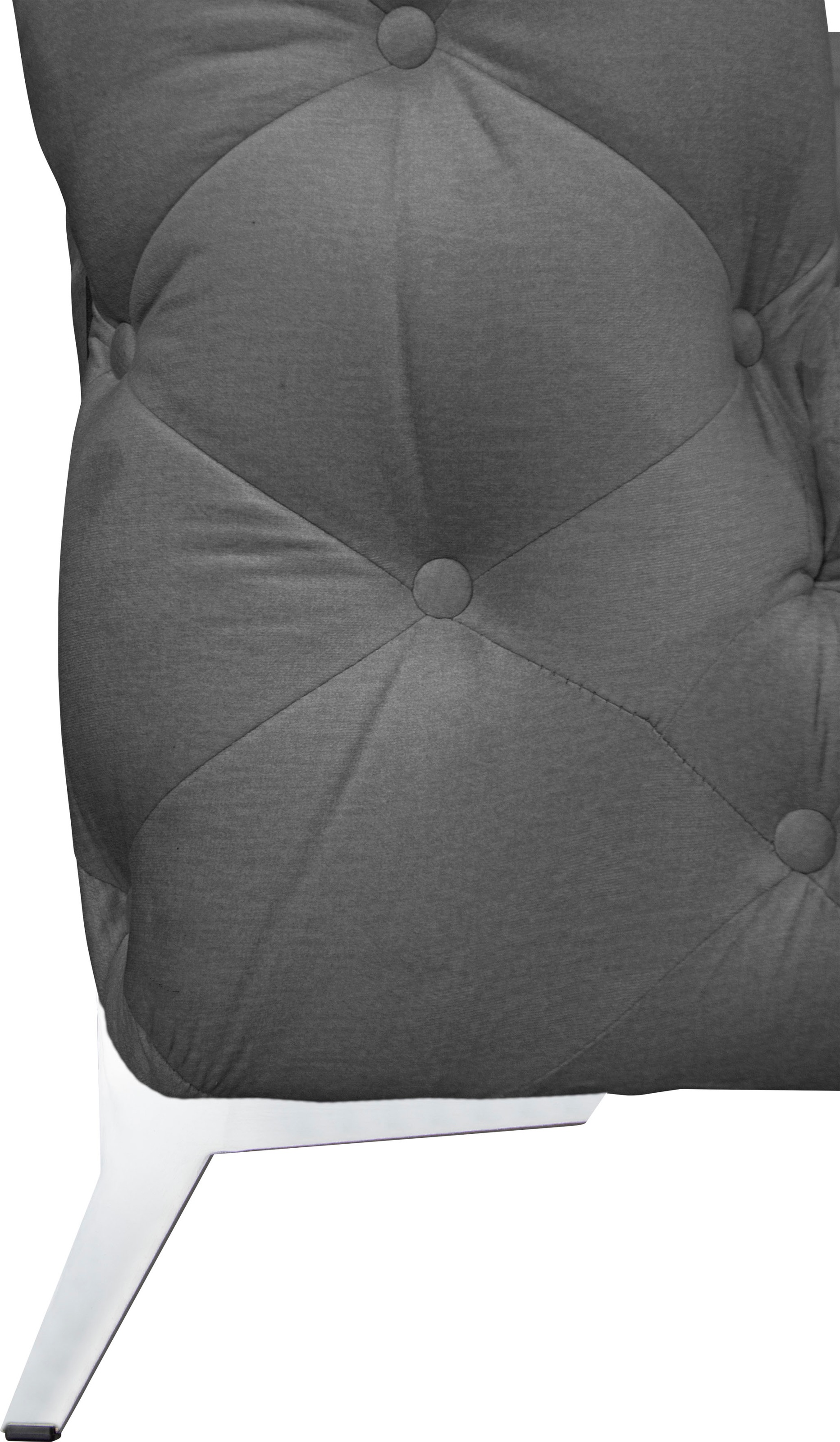Leonique Chesterfield-Sofa »Amaury L-Form«, großes Ecksofa, Chesterfield-Optik, Breite 323 cm, Fußfarbe wählbar