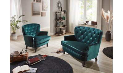 ATLANTIC home collection 1,5-Sitzer, XXL-Sessel mit Taschenfederkern und Samtveloursbezug kaufen