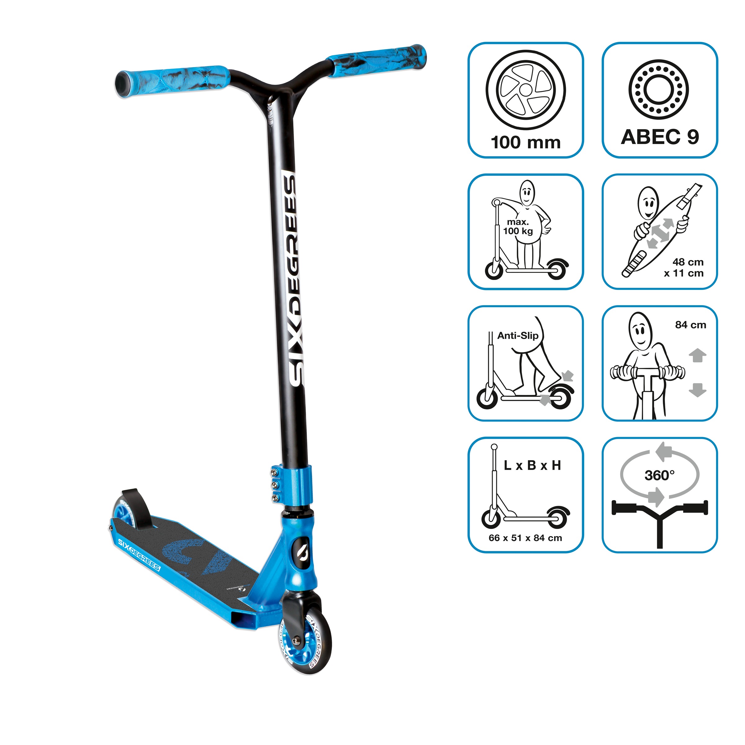 Six Degrees Stuntscooter »Stuntscooter 100 mm«