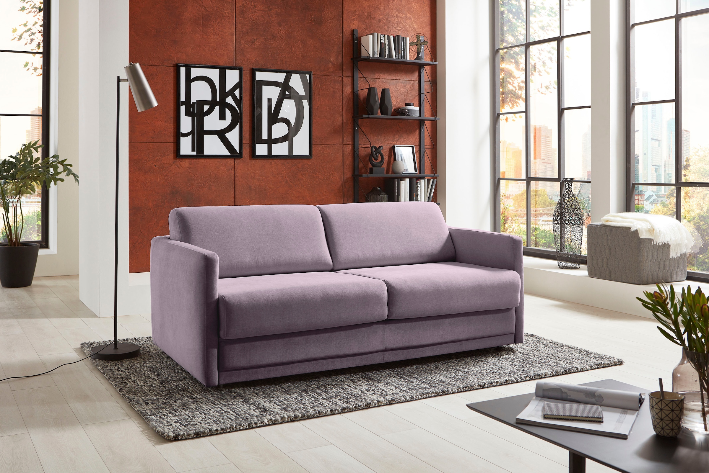 Places of Style Schlafsofa »Limone«, für Dauerschläfer geeignet inklusive hochwertige Matratze