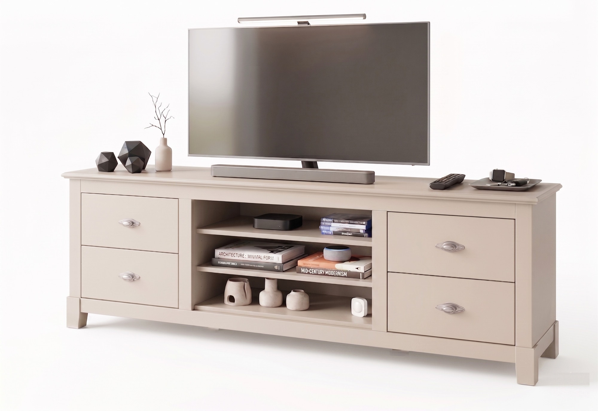 OTTO home Lowboard »Rauna« Kommode, Breite 200 cm, FSC®-zertifiziertes Massivholz