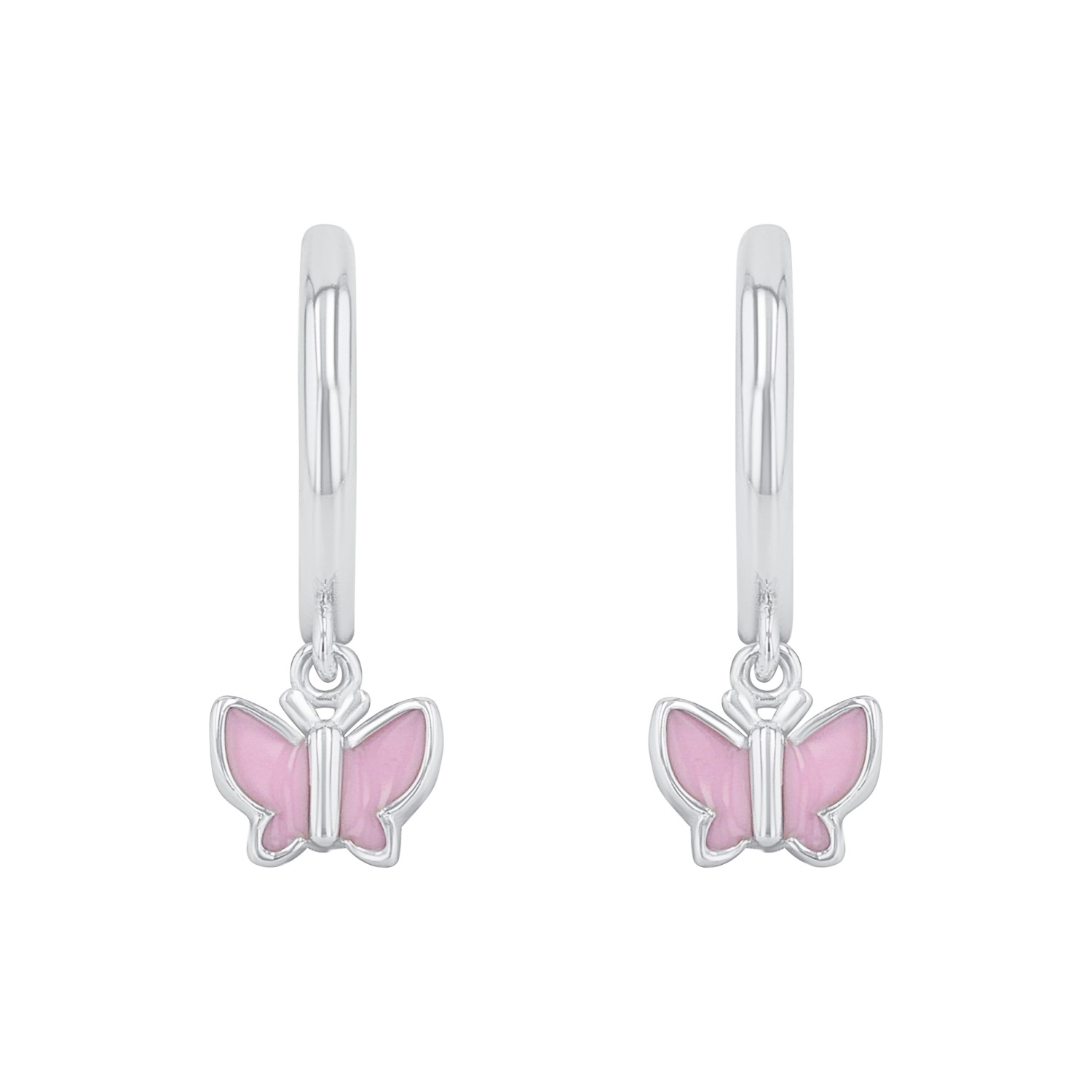 Prinzessin Lillifee Paar Creolen »Schmetterlinge, 2037941«, mit Emaille
