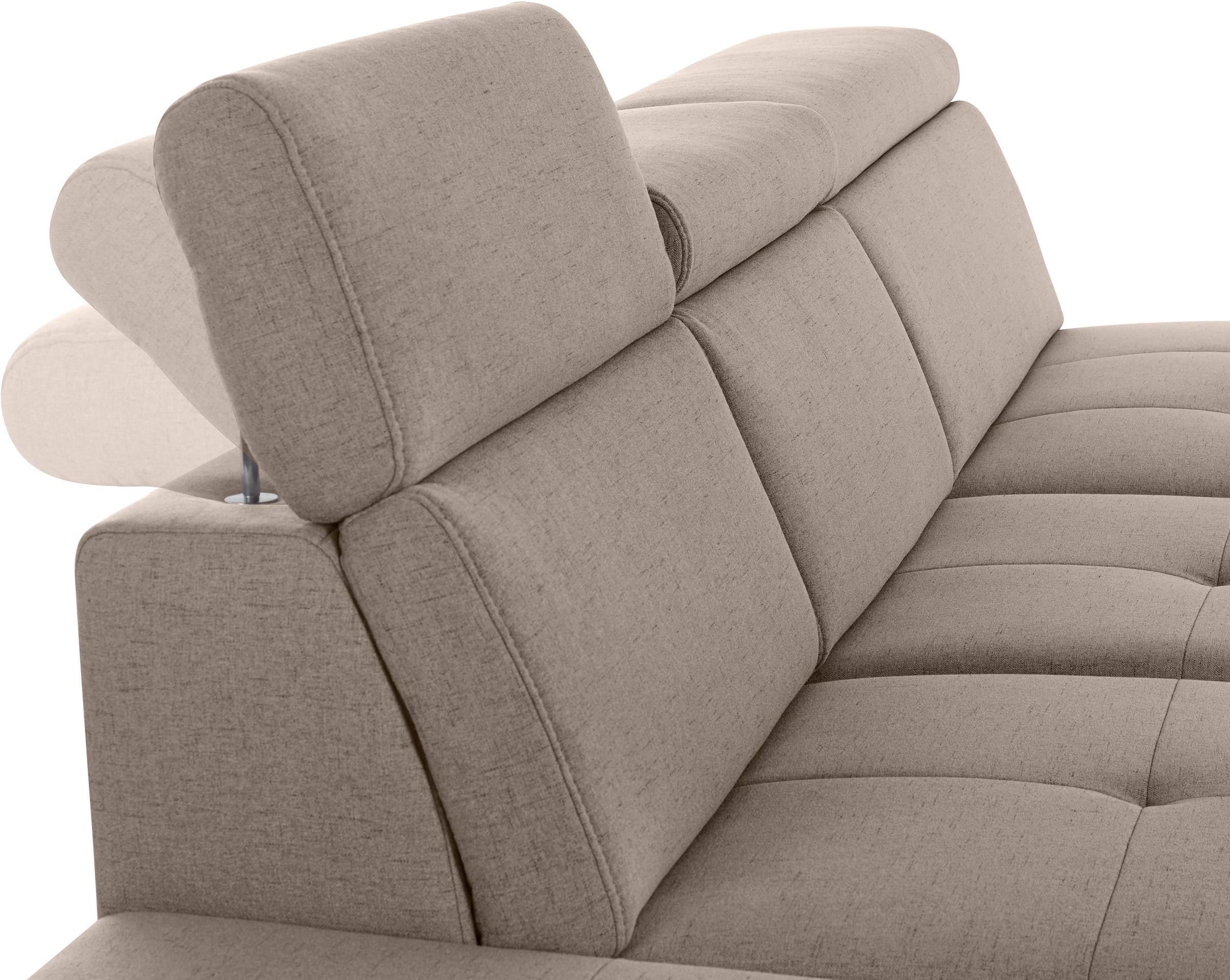 INOSIGN Ecksofa »Cardiz L-Form«, inkl.Kopfteilverstellung und Federkern wahlweise mit Bettfunktion