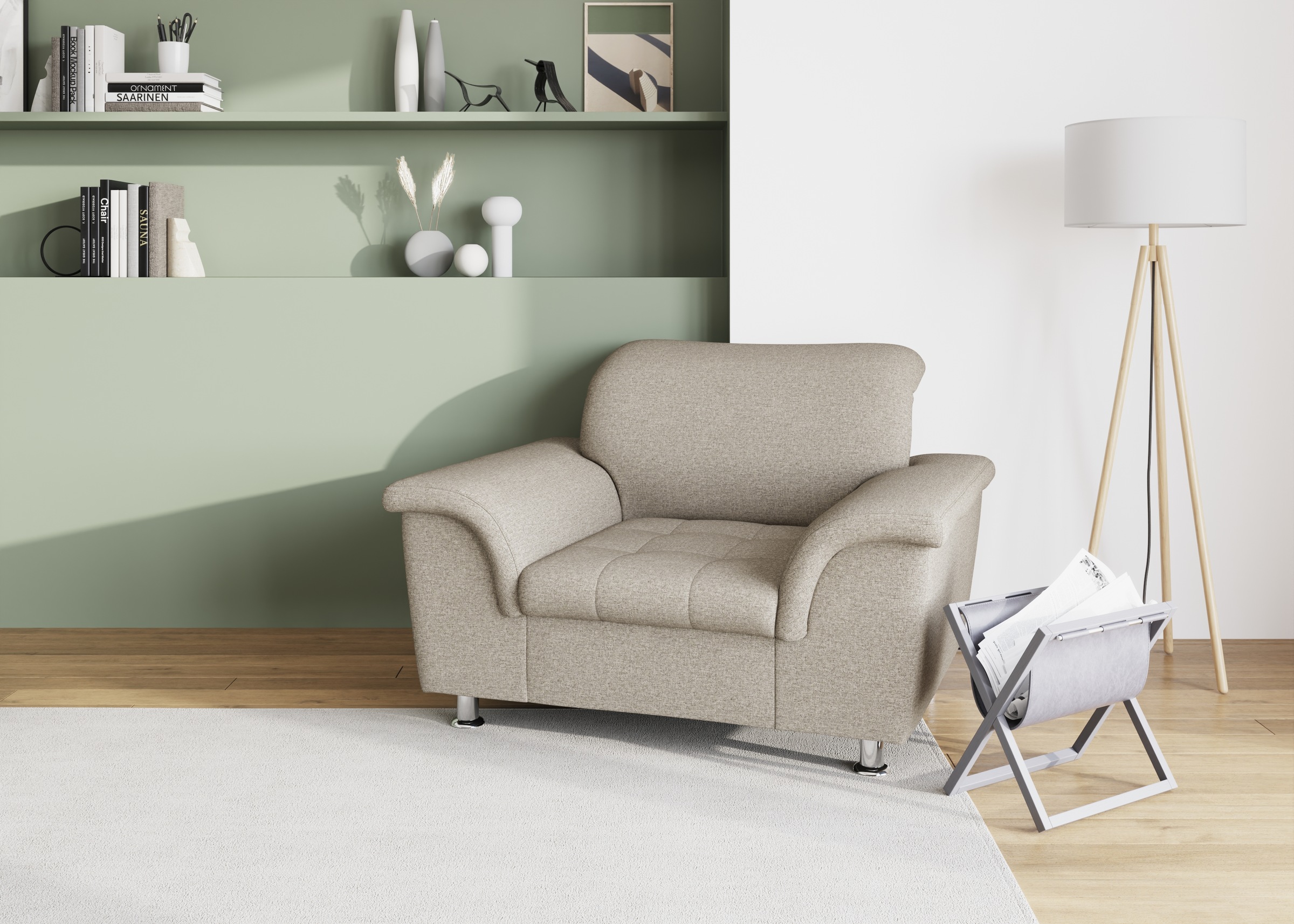 DOMO collection Sessel »Franzi, zeitlos & elegant, moderne Sitzheftung«