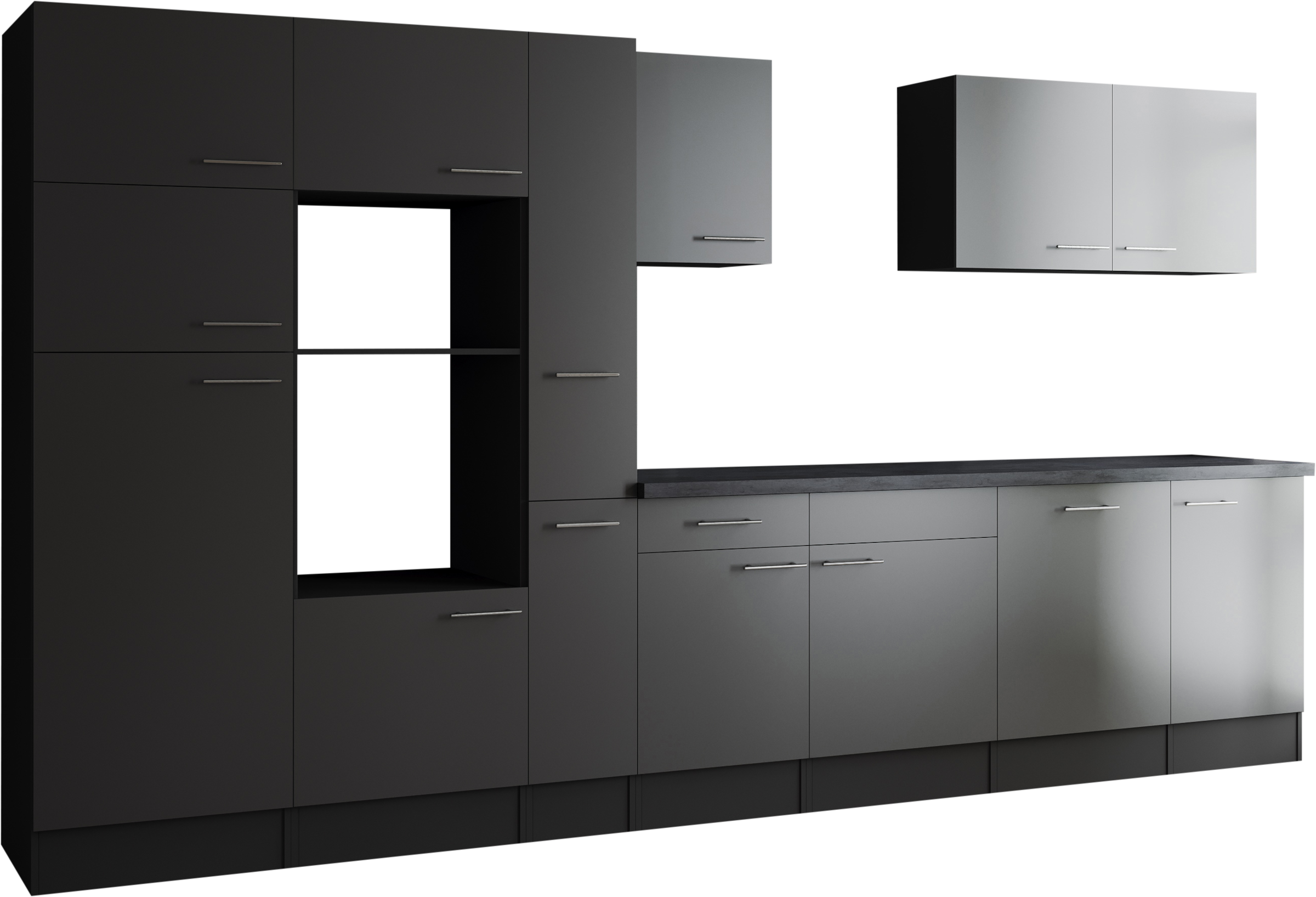 RESPEKTA Küchenzeile »Oliver« Breite 370 cm, 90 cm Arbeitshöhe, in exklusiver Konfiguration für OTTO