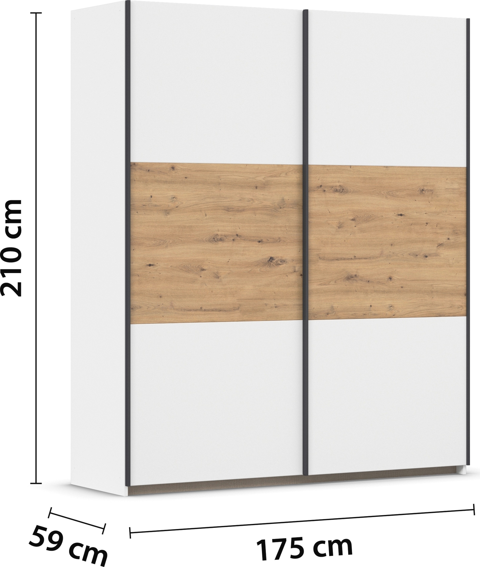 rauch Schwebetürenschrank »Kleiderschrank Schrank Garderobe Garderobenschrank Wäscheschrank NEO«, (in 3 verschiedenen Ausstattungen BASIC/CLASSIC/PREMIUM), mit großzügigem Stauraum und vielfältigen Farbkombinationen