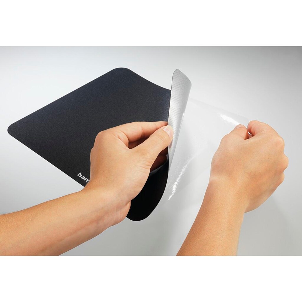 Hama Mauspad »Mauspad besonders geeignet für Lasermäuse Mousepad extra flach, schw«