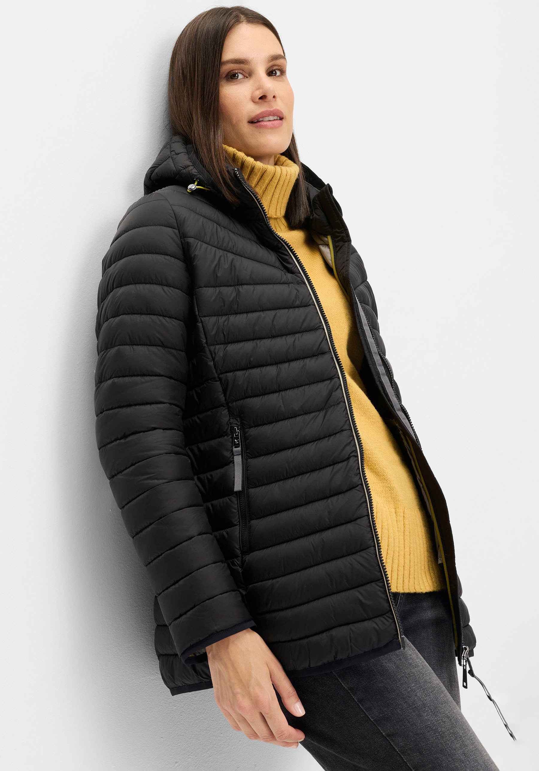 Fuchs Schmitt Steppjacke »Steppjacke« mit Kapuze mit abnehmbarer Kapuze