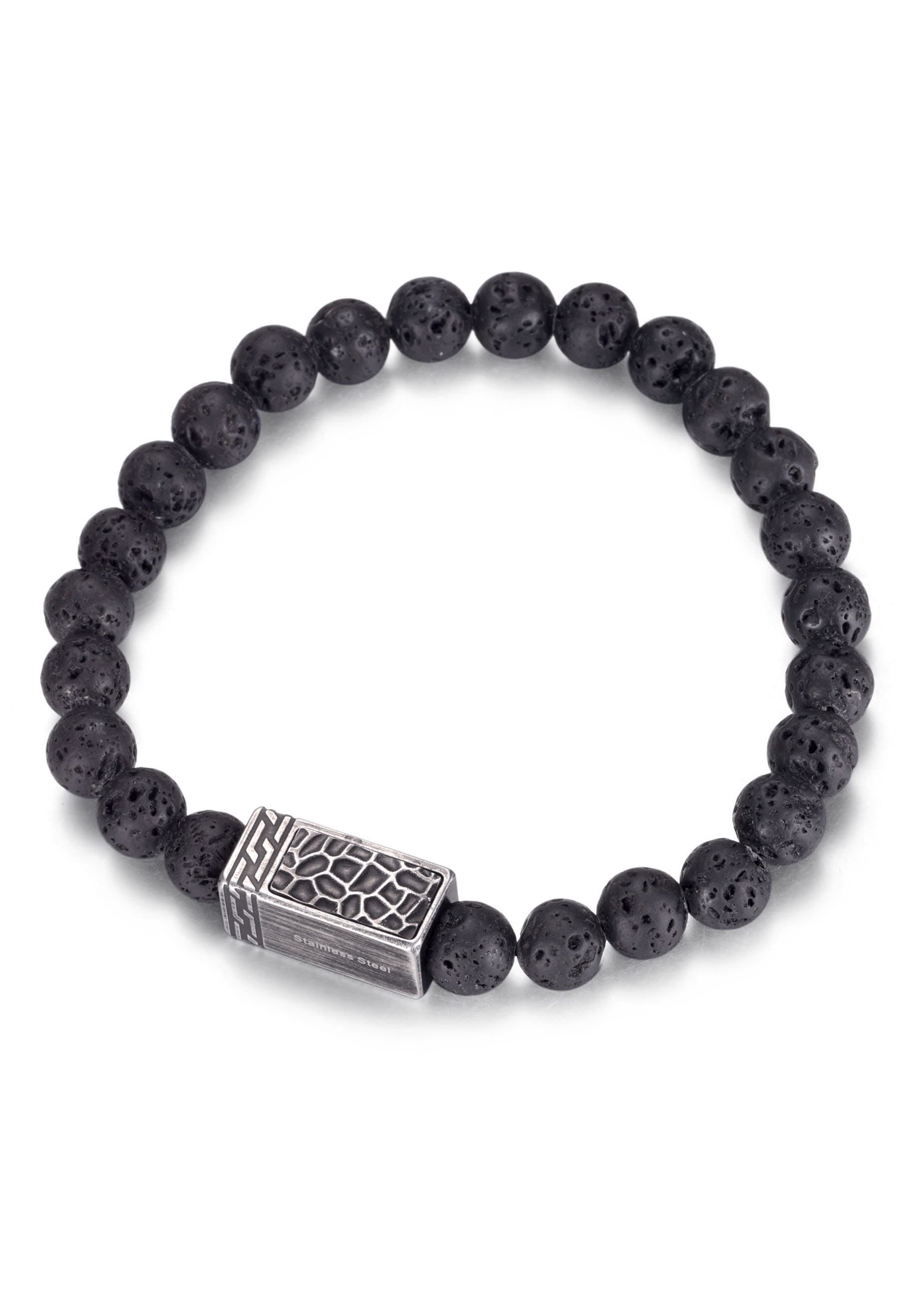 Firetti Armband "Schmuck Geschenk Armschmuck Armkette Edelstein Lavastein" mit Lavastein