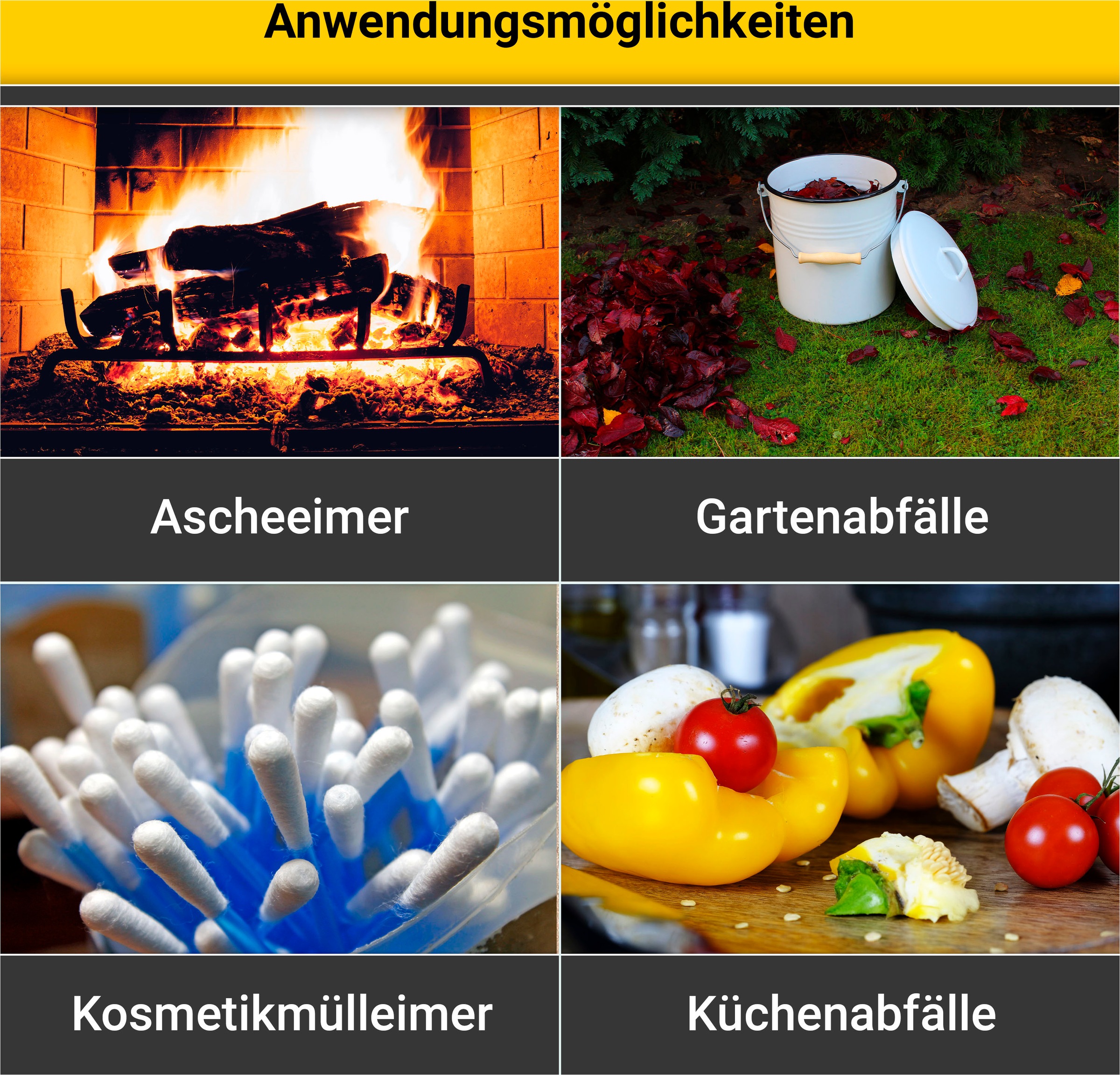 Krüger Mülleimer, schnitt- / kratzfeste Oberfläche, bakterienabweisend, extrem langlebig