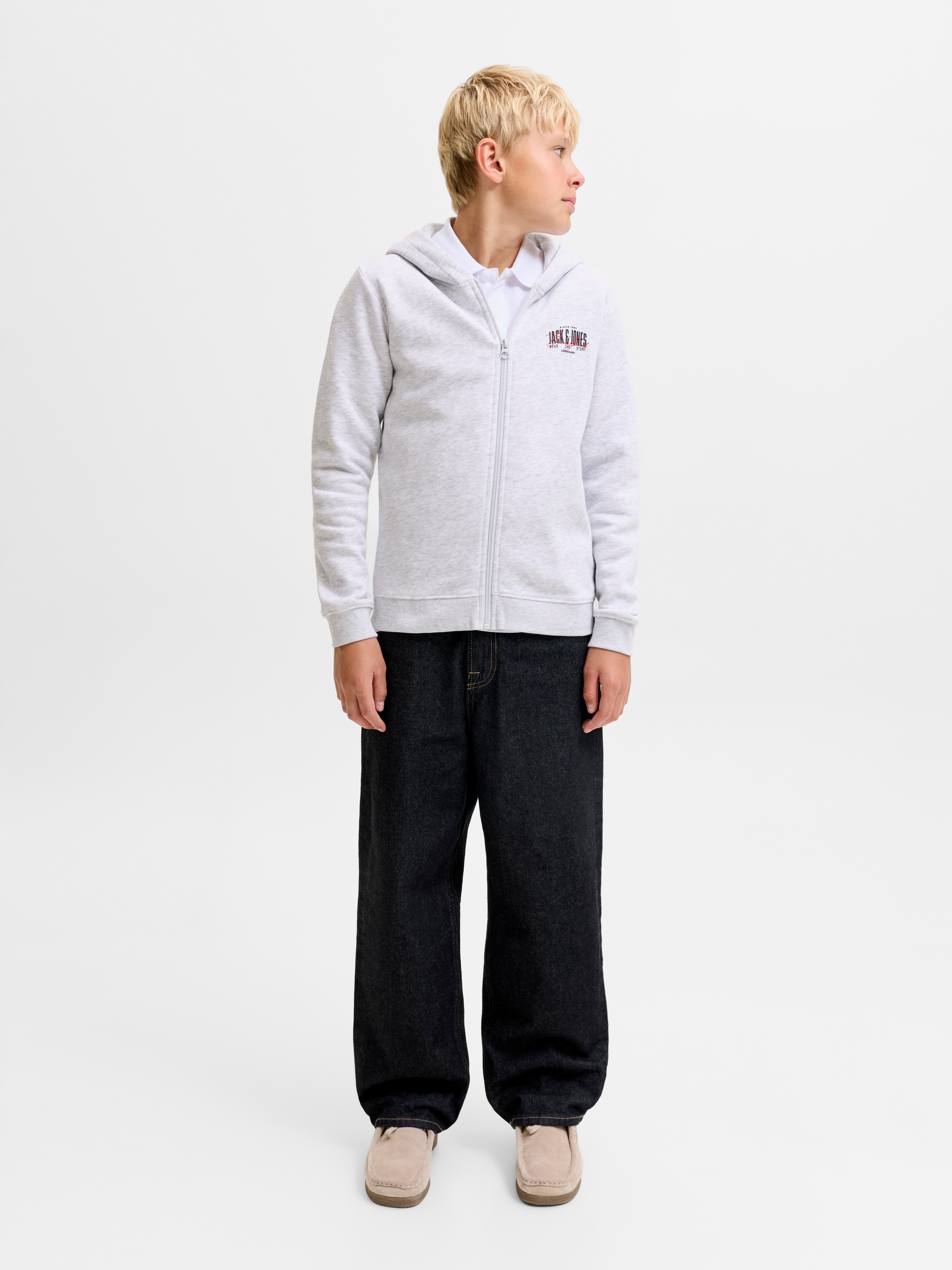 Jack & Jones Junior Kapuzensweatshirt »JJAERO SWEAT HOOD JNR«, Baumwollmischung, regular fit
