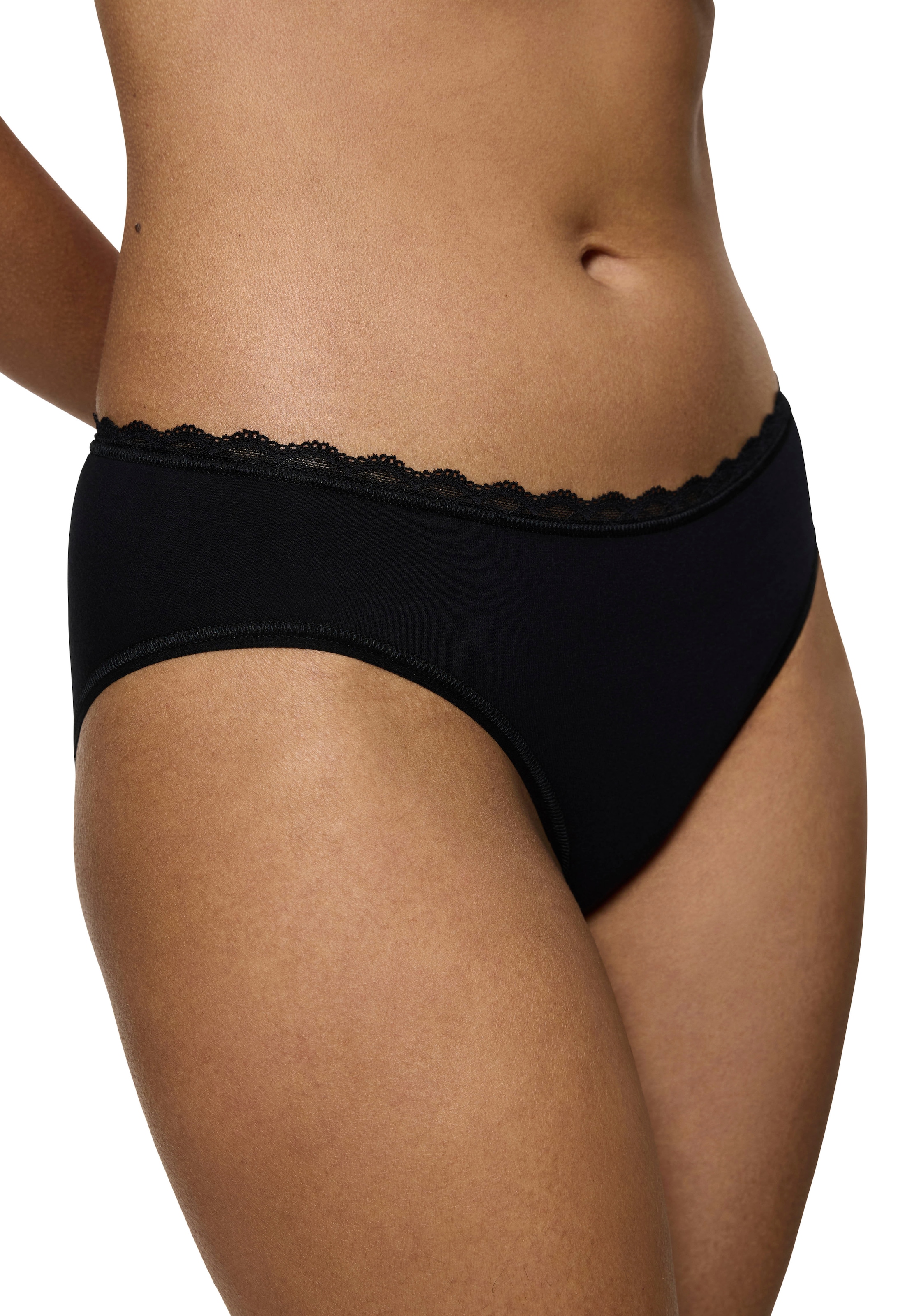 Triumph Tai-Slip »Feel Of Cotton«, weich, ohne Seitennaht, schmales Spitzenband