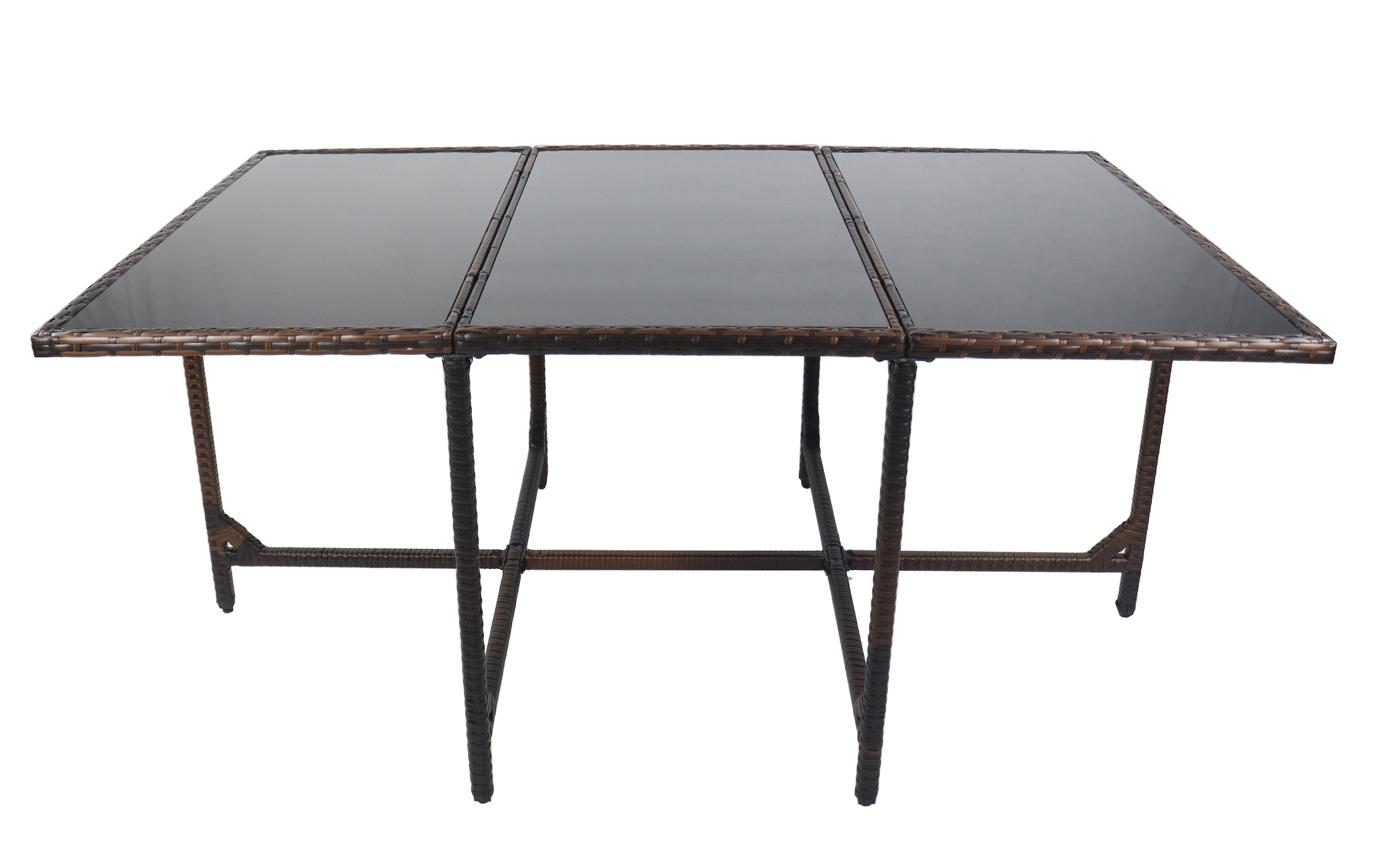 VCM Gartentisch »VCM Gartentisch | Tisch aus Rattan | Maße ca. H. 74 x B. 170 x T. 110 cm | Gartentisch | Gartenmöbel ¿ Raloso 170x110«, (Raloso)