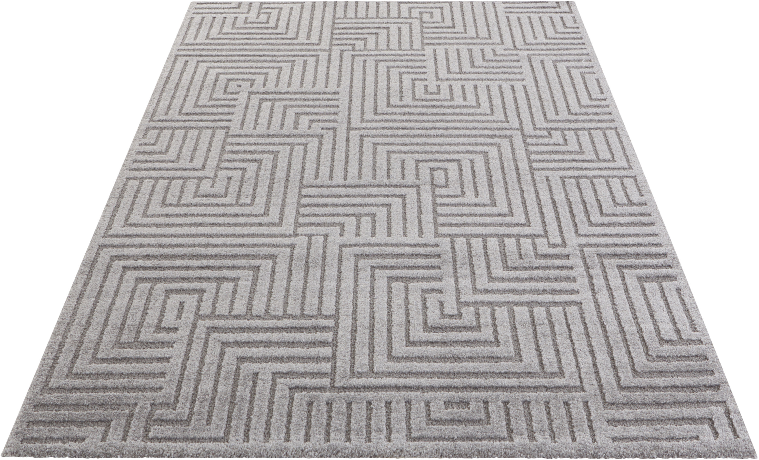 Designteppich »Manipu«, rechteckig, Flauschiger Kurzflor, Hoch Tief Effekt, Modern,...