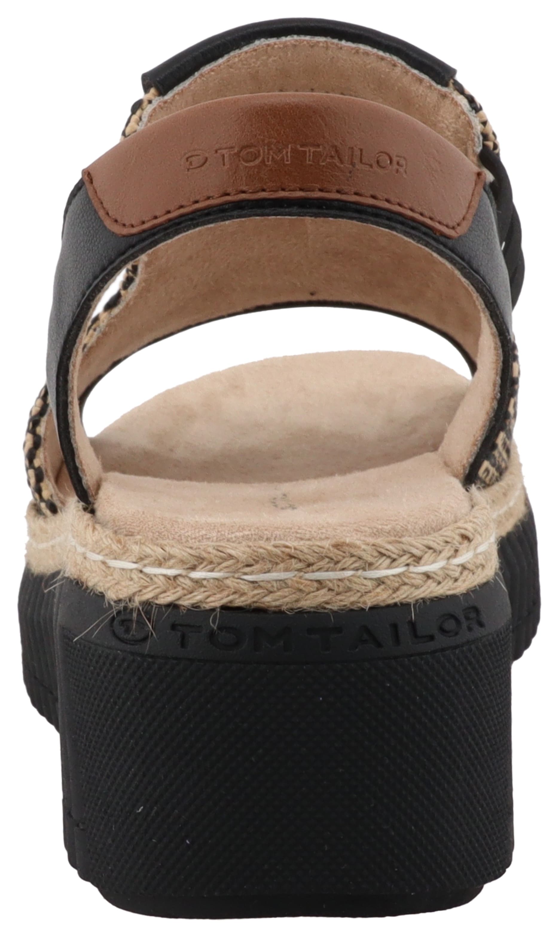 TOM TAILOR Sandalette, Sandale, Riemchensandalette in sommerlicher Flechtoptik