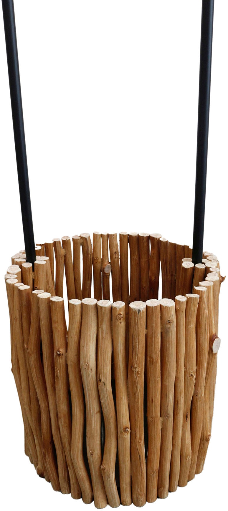 SalesFever Stehlampe »Branches«, 1 flammig, Leuchtmittel E27 | ohne Leuchtmittel, handgefertigt, mit Pflanzenkorb