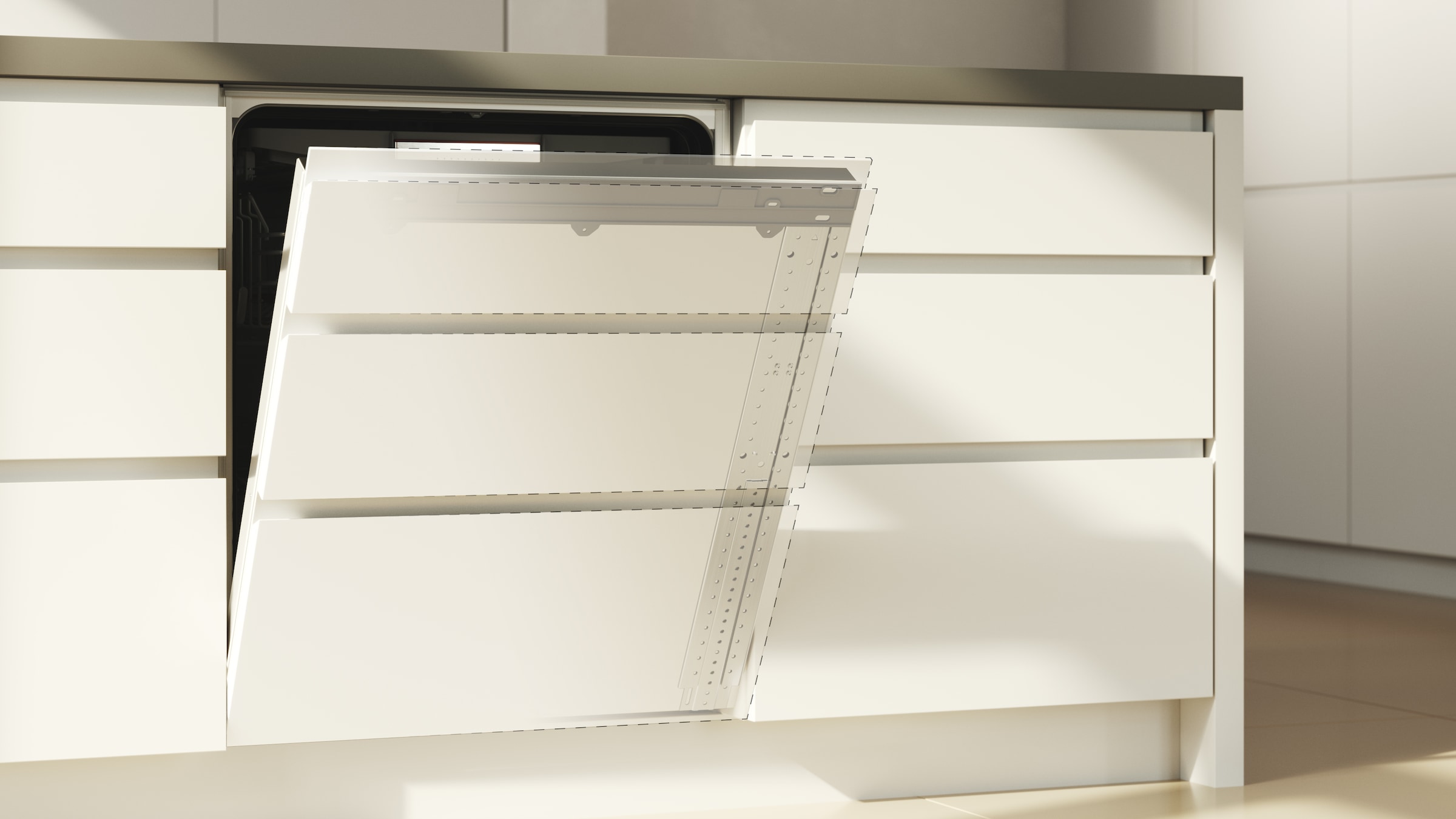 NEFF Umrüstsatz »Z788BI00«, (Set, 3 tlg.), variabel einsetzbar für Korpushöhen von 65,5cm bis 81,5cm
