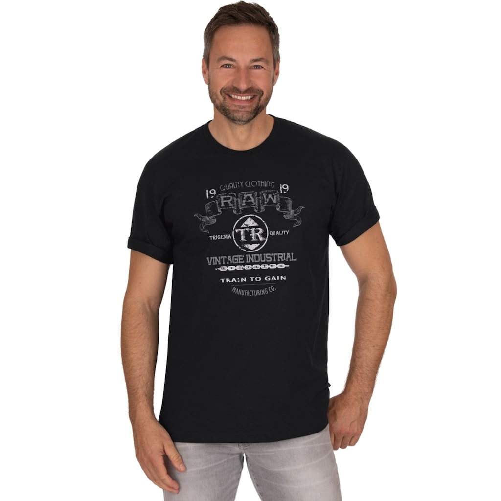 Trigema T-Shirt »TRIGEMA T-Shirt mit schickem Motivprint«