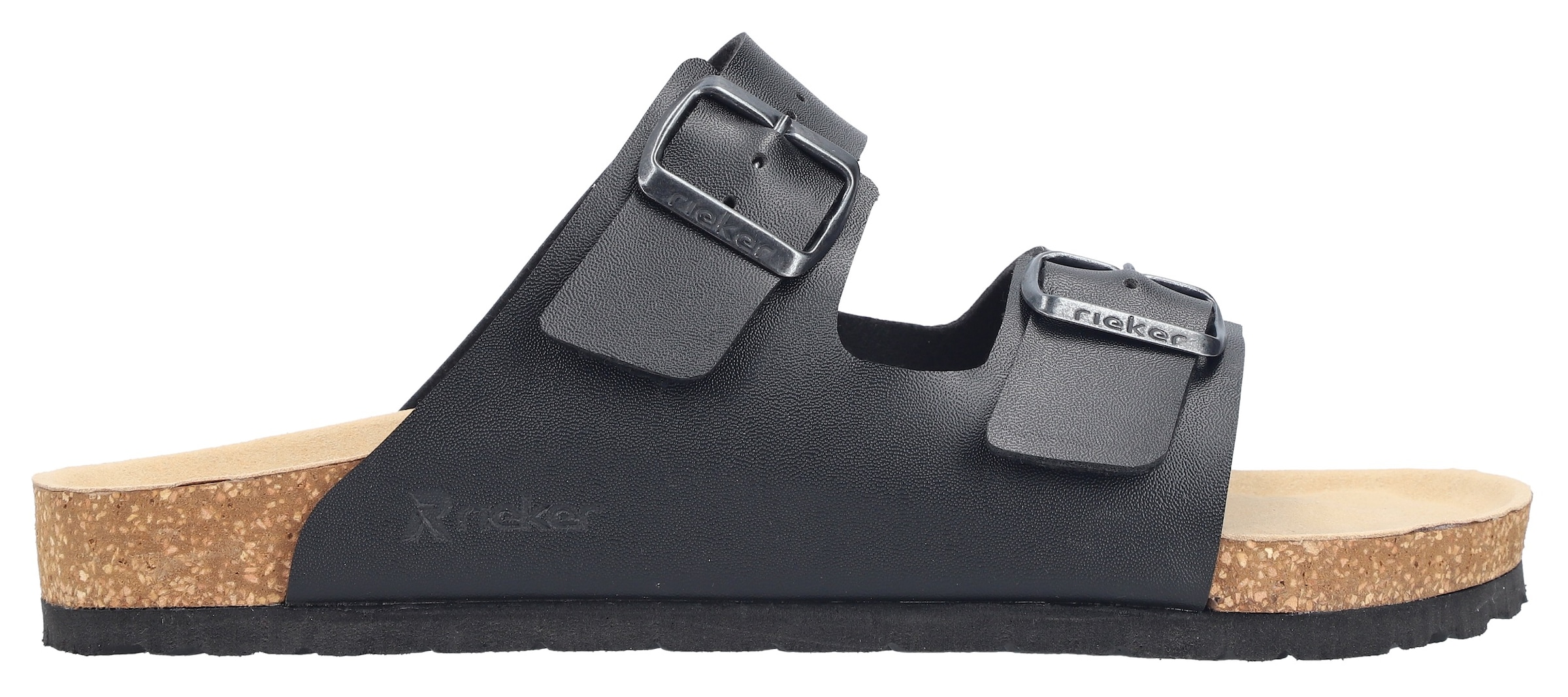 Rieker Pantolette  Sommerschuh, Schlappen, Hausschuh, mit zwei Schnallenverschlüssen