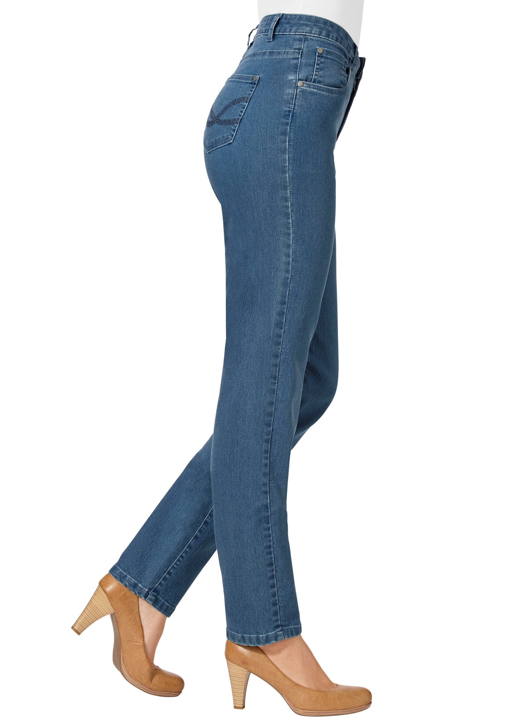Witt 5-Pocket-Jeans »Jeans 5-Pocket-Jeans mit bestickten Gesäßtaschen«