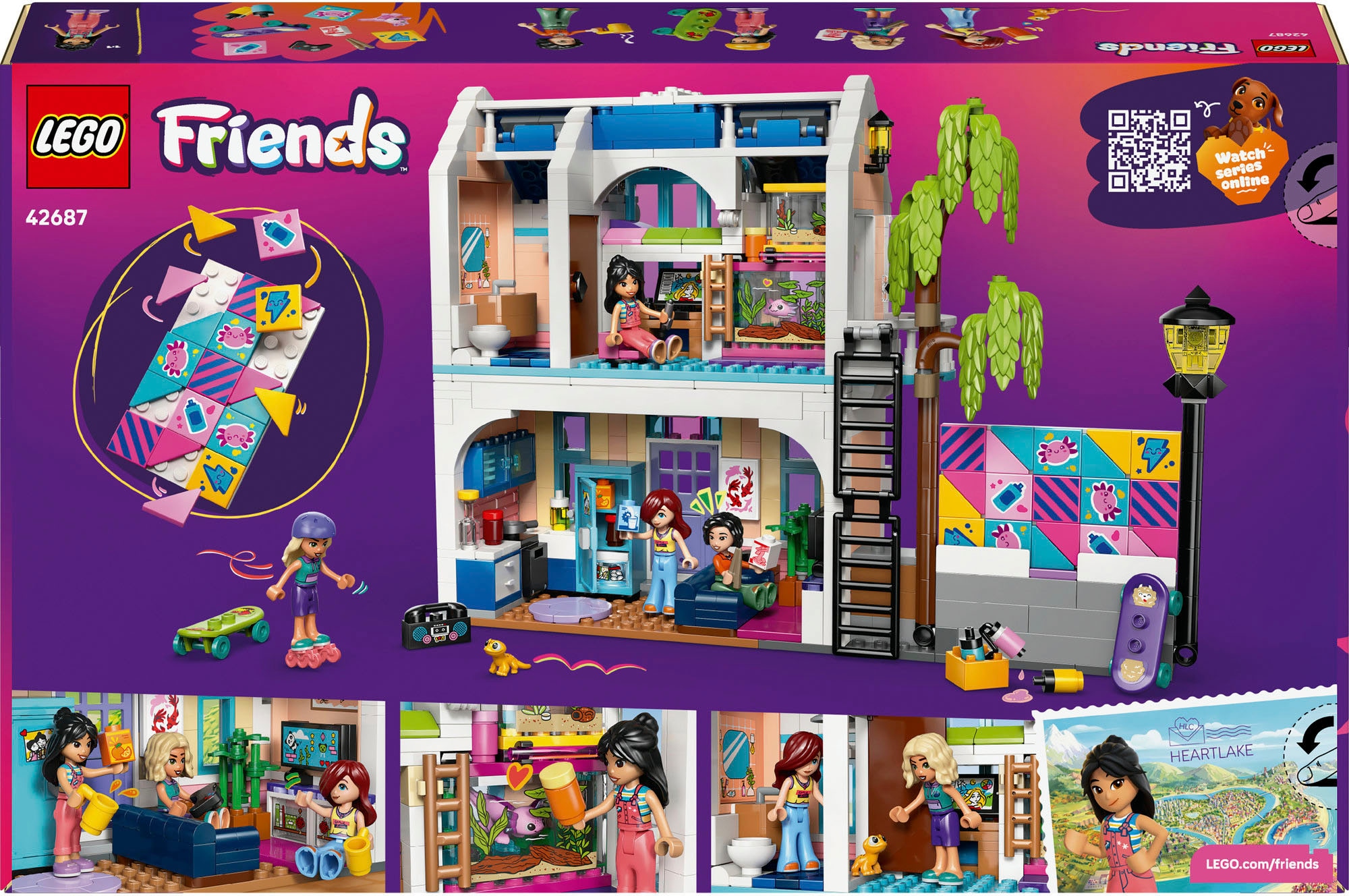 LEGO® Konstruktionsspielsteine »Lianns Familienhaus (42687), LEGO Friends« Made in Europe