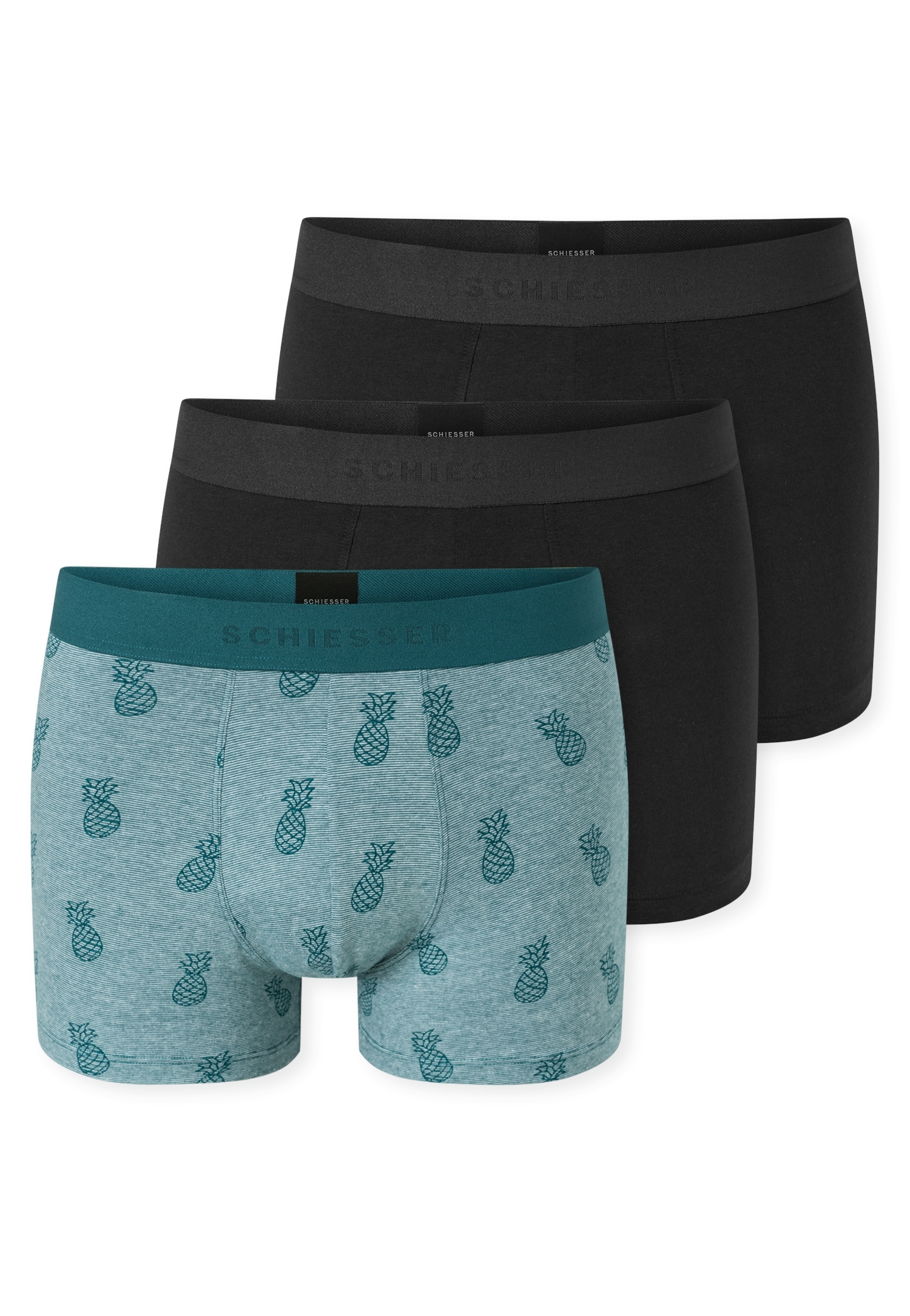 Schiesser Boxer »95/5 Multipacks« 3er Pack,  ohne Eingriff, softer Logo-Webgummibund