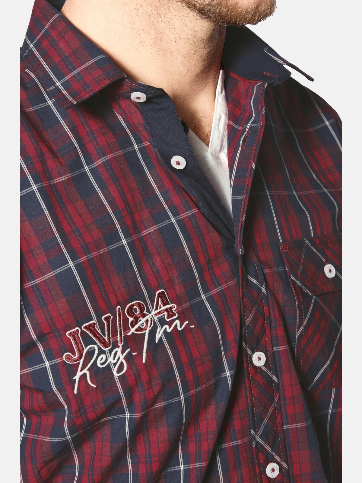 Jan Vanderstorm Karohemd »Kurzarmhemd EMYLS«