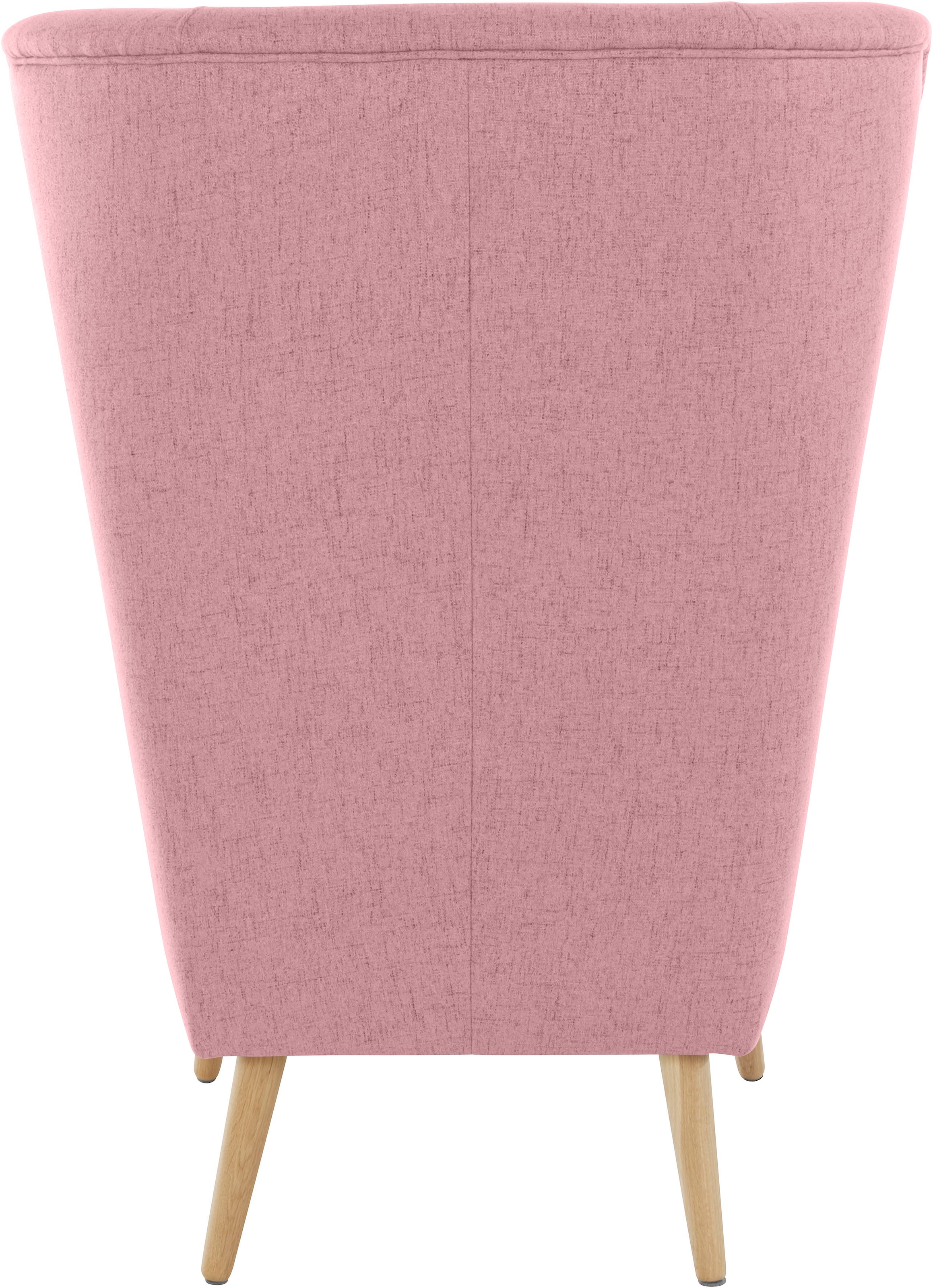 Home affaire Sessel »Sallito, TV-Sessel, Ohrensessel mit« Hocker, in vielen Bezugsqualitäten, auch in Samtcord