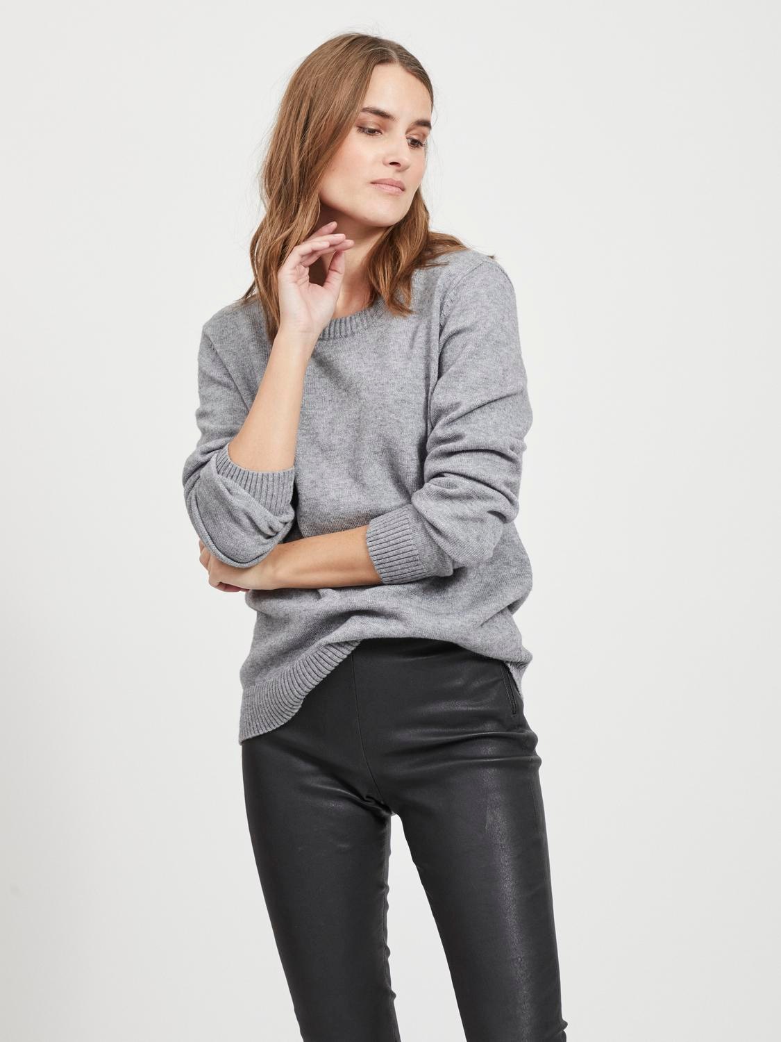 Vila Rundhalspullover »VIRIL O-NECK L/S KNIT TOP - NOOS«