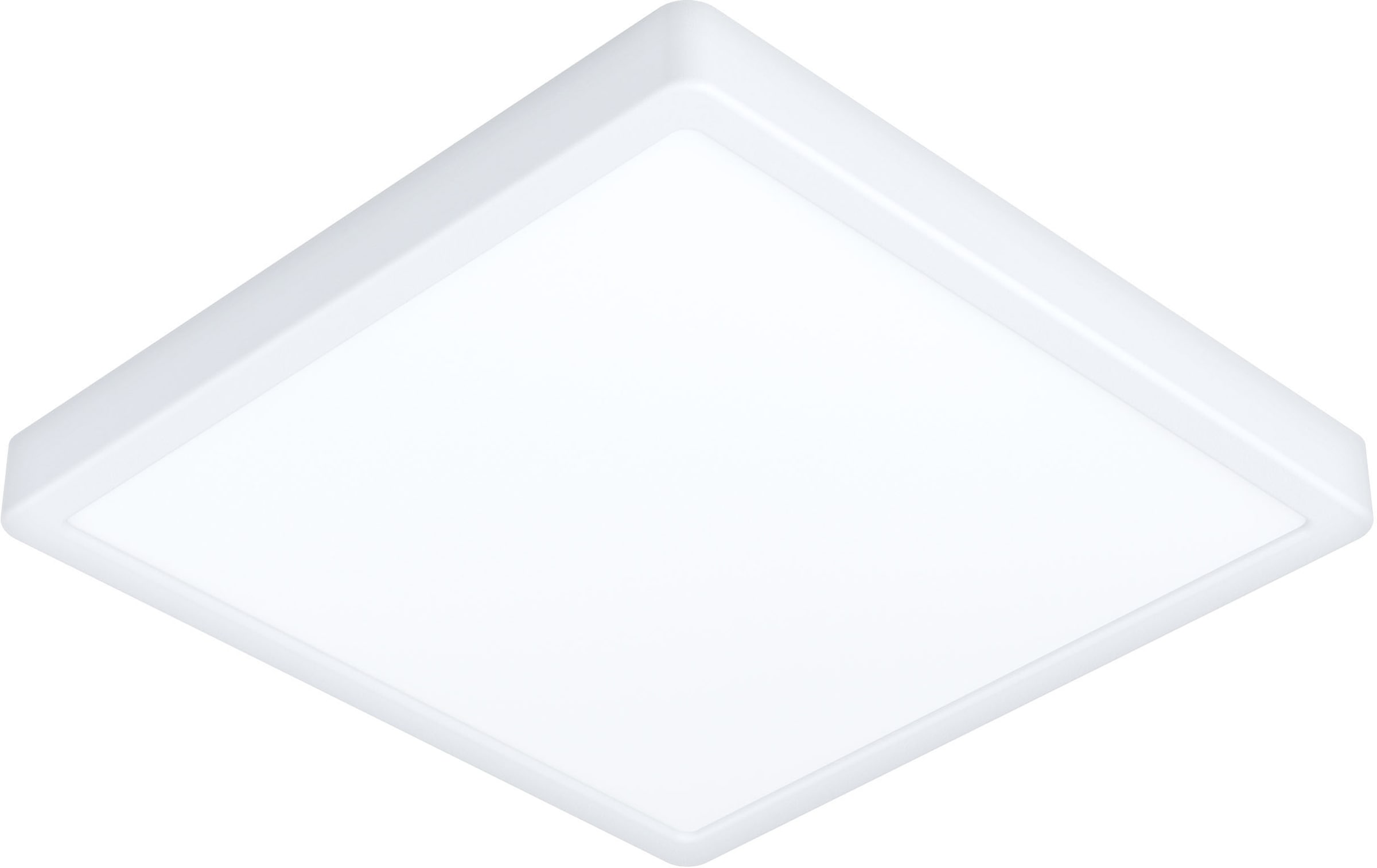 EGLO Deckenleuchte »FUEVA 5 Deckenlampe, IP44, geringe Aufbauhöhe, 20 Watt, Quadrat« LED-Modul 1 Stk. Neutralweiß Aufbauleuchte, Badezimmer, Bad-Deckenlampe, modern,  28,5x28,5x2,8cm