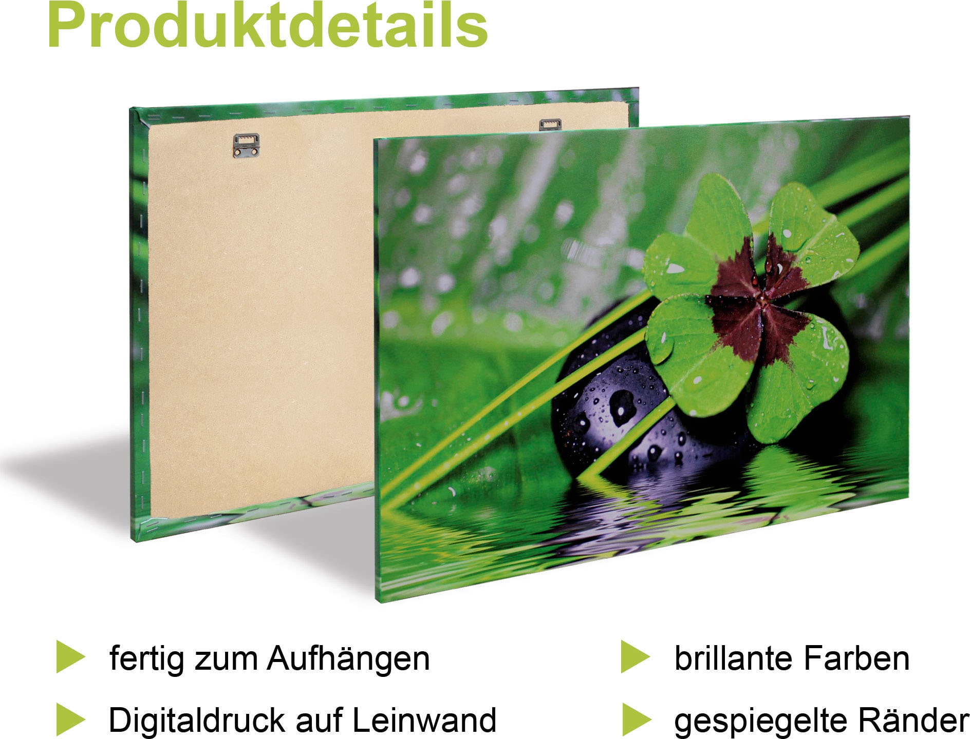 Artland Leinwandbild »Glück Liebe Trautes Heim - Glück allein«, Sprüche & Texte, (4 St.), 4er Set, verschiedene Größen