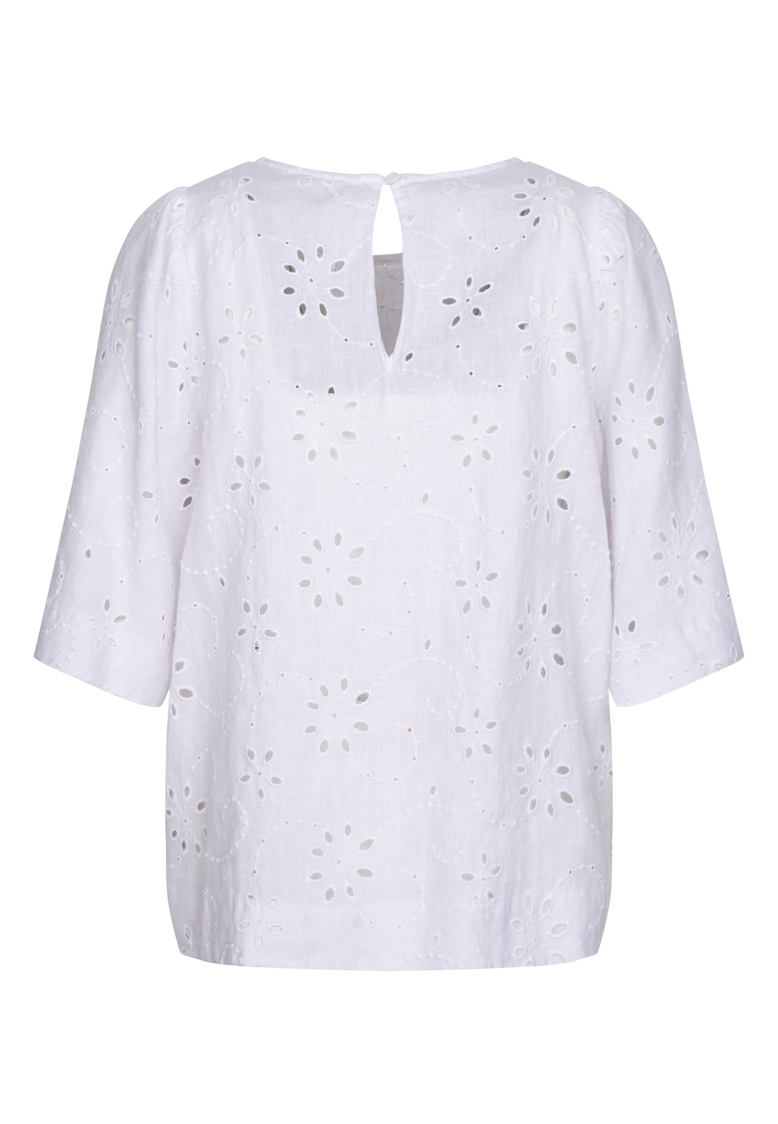 seidensticker Shirtbluse »Schwarze Rose« 1/2 Rundhals Stickerei