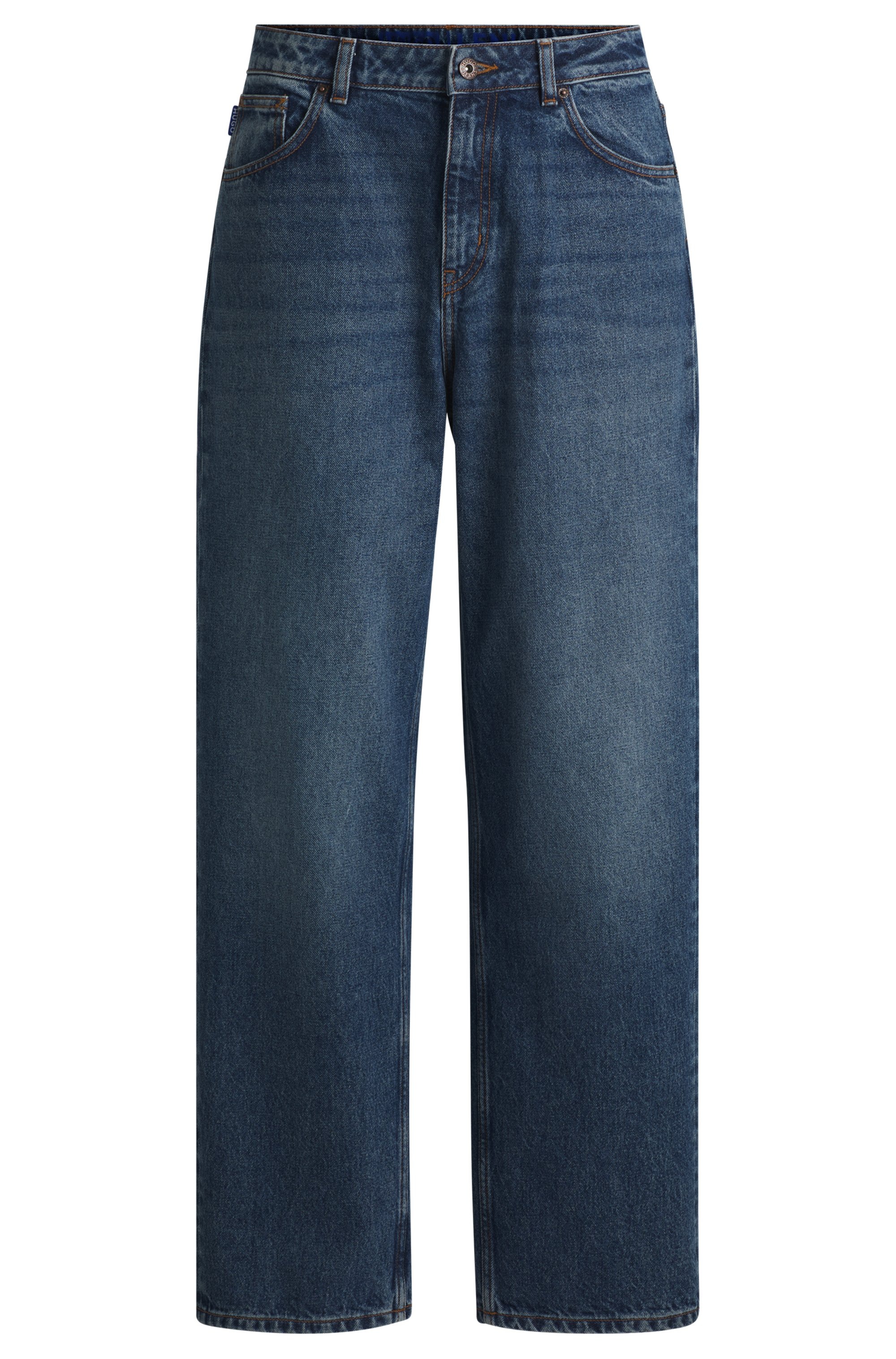 HUGO Blue 5-Pocket-Jeans »Leni«, Relaxed Fit mit niedriger Leibhöhe