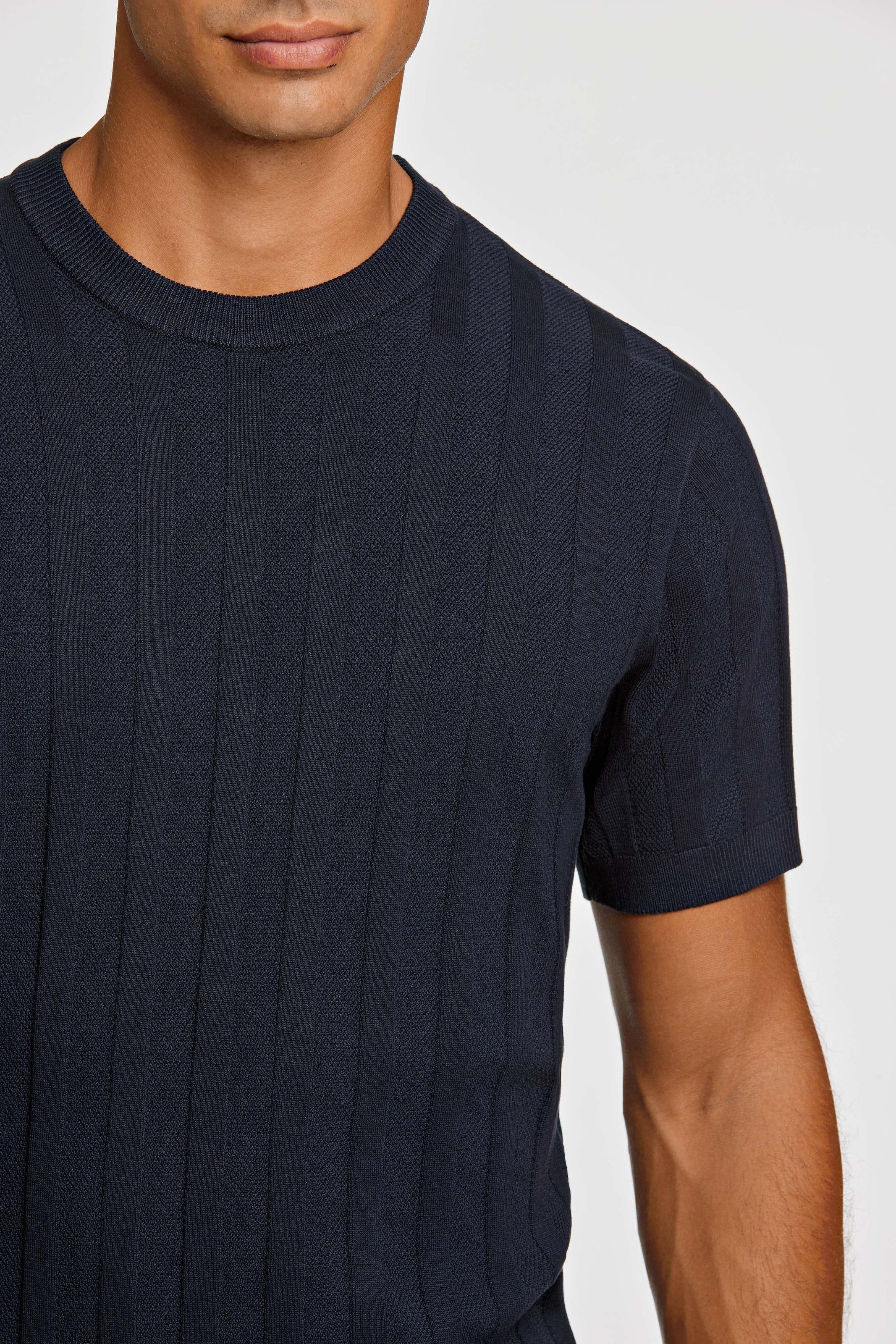 LINDBERGH Kurzarmpullover mit Struktur-Muster