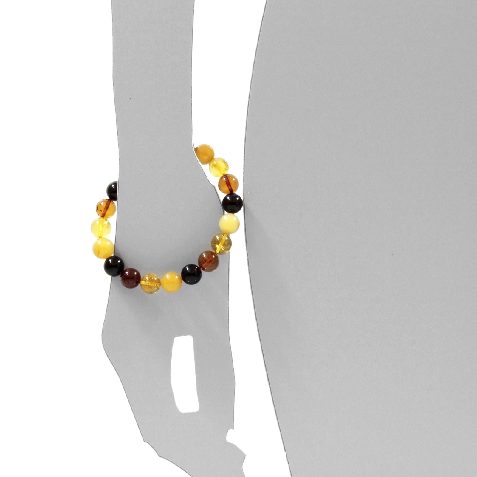 OSTSEE-SCHMUCK Armband »- Kugel 10 mm - Bernstein -,«