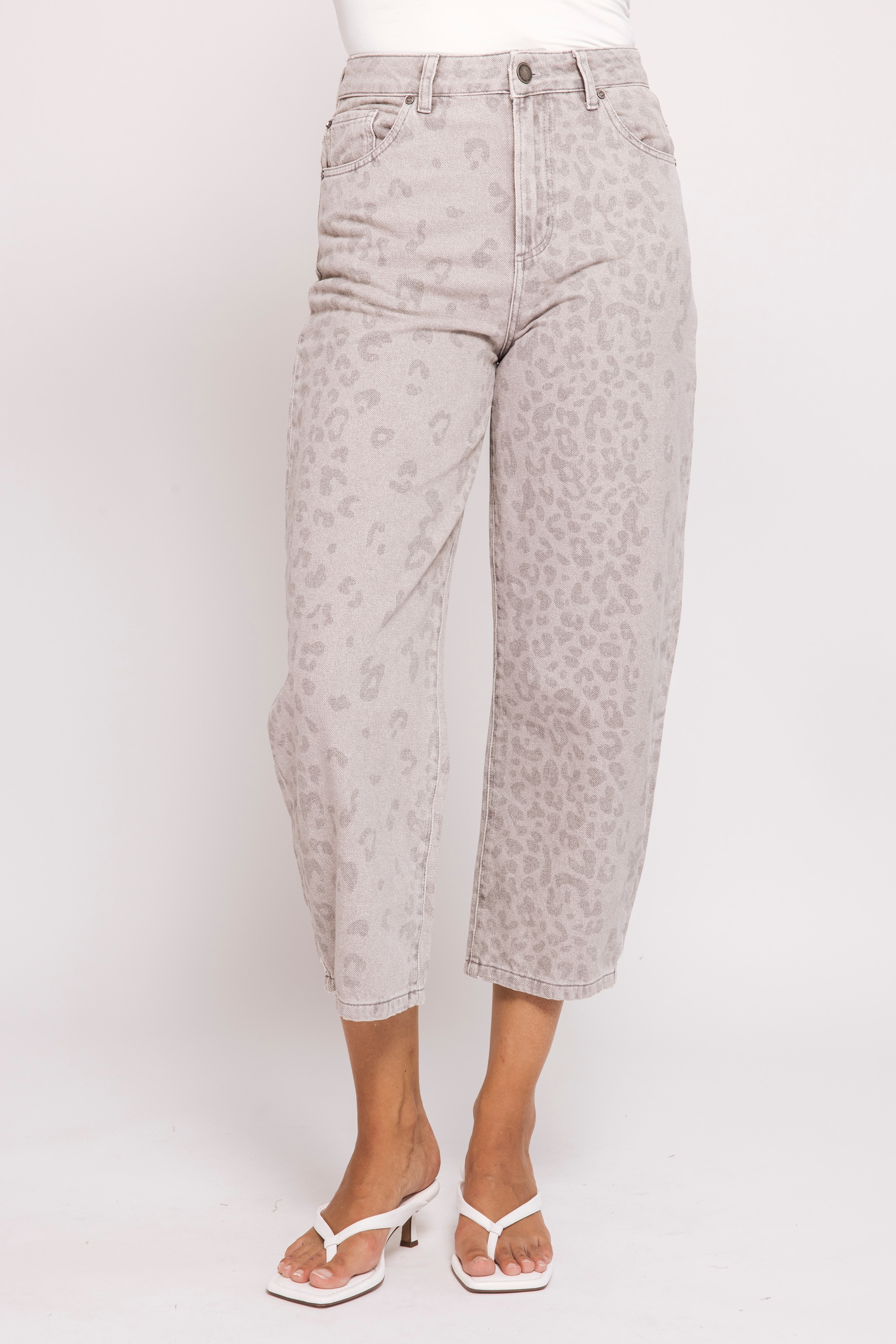 Zhrill 7/8-Jeans »IZA« bequeme Passform, gerade Beinform, 7/8-Länge, mit Animal-Print
